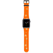 Orange and Gold Stars Apple Watch Strap