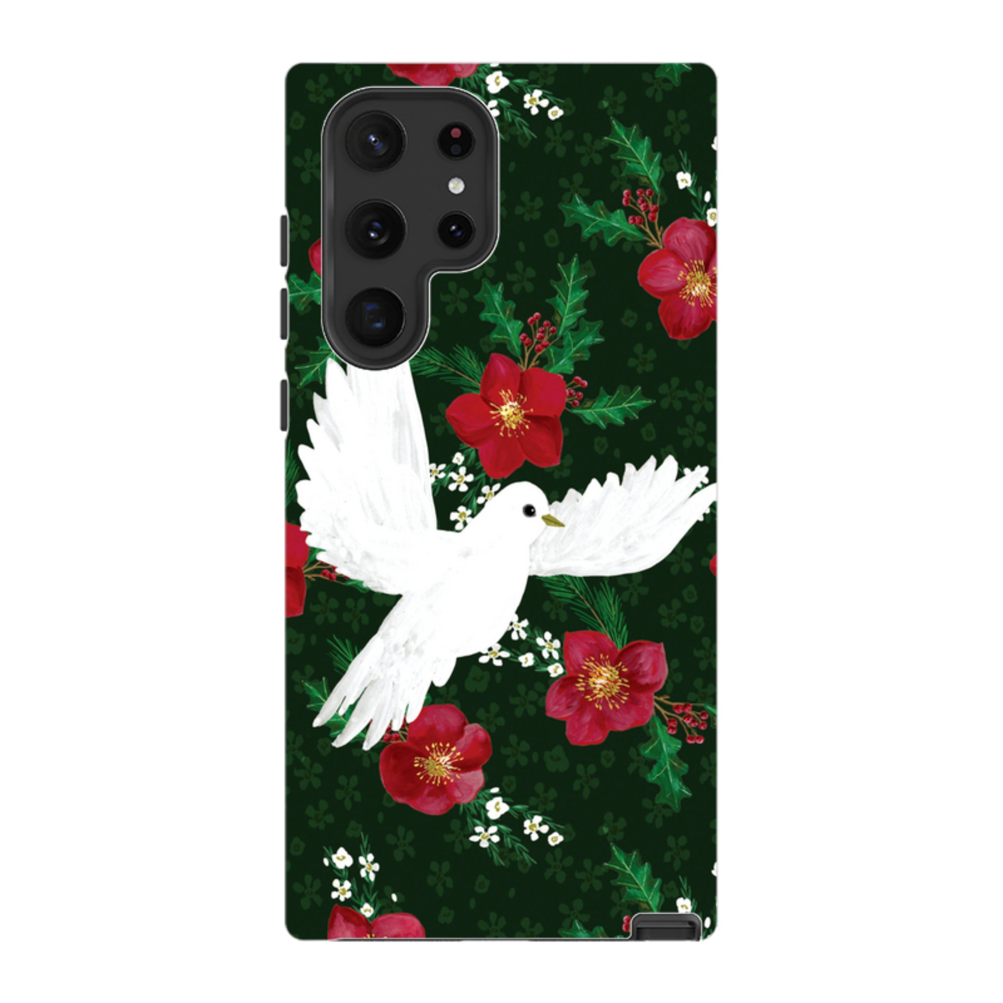 Samsung Tough Case - Dove and Floral By Abby Jacobs