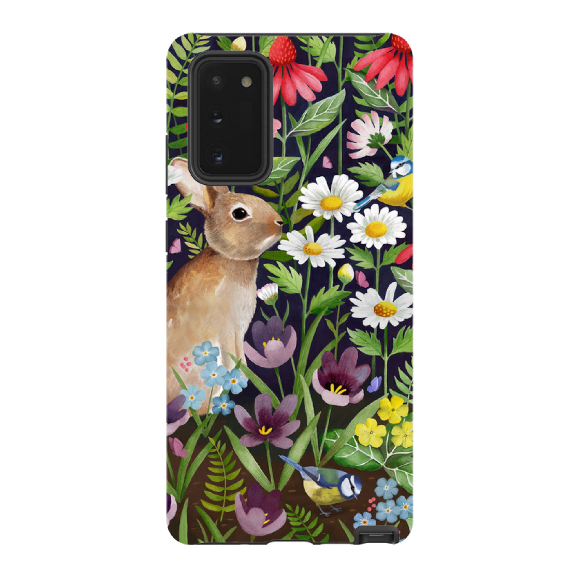 Samsung Tough Case - Rabbit And Wildflowers By Bex Parkin