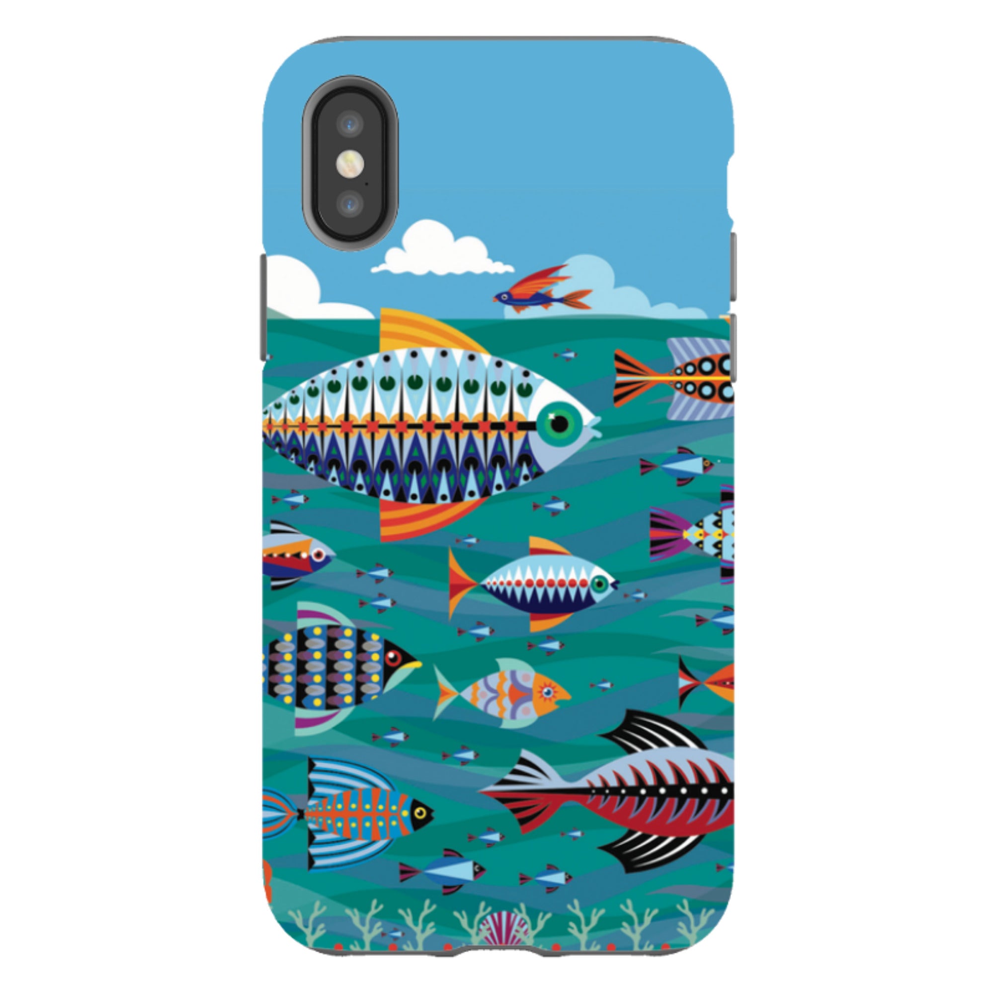 iPhone Tough Case - Fish By Patternistas