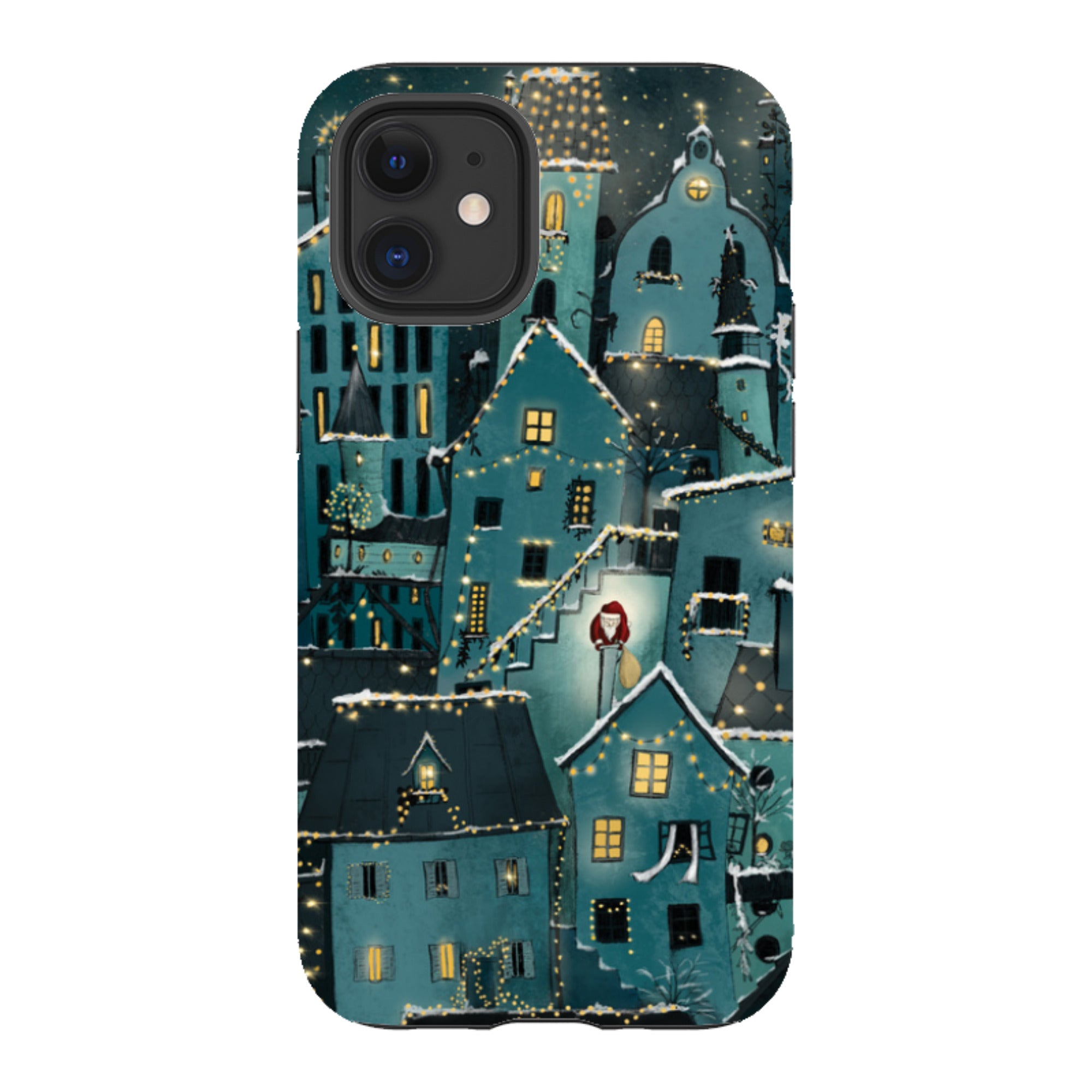 iPhone Tough Case - Citywinkles Blue By Maja Lindberg