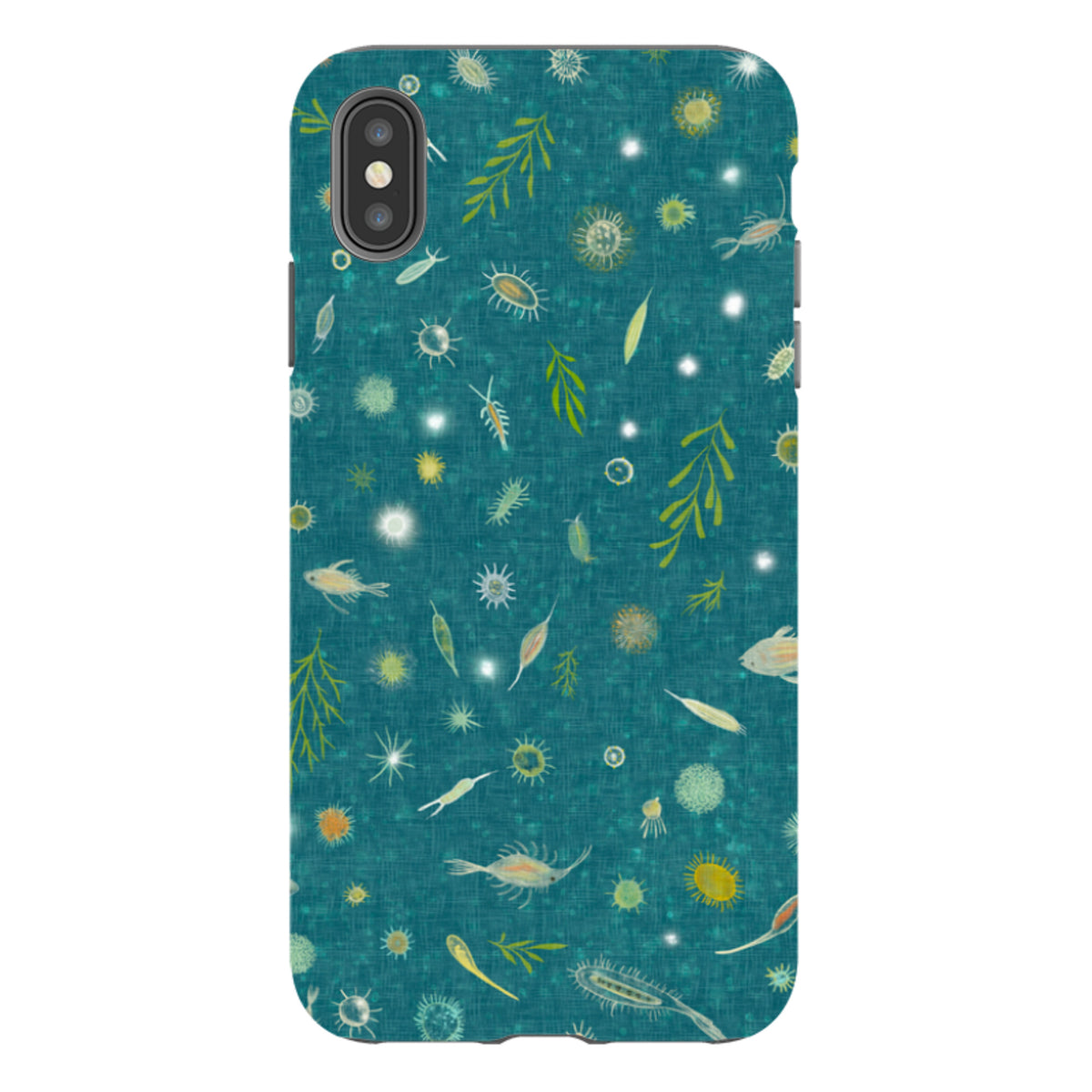 iPhone Tough Case - Plankton Light - Steel Blue By Katherine Quinn