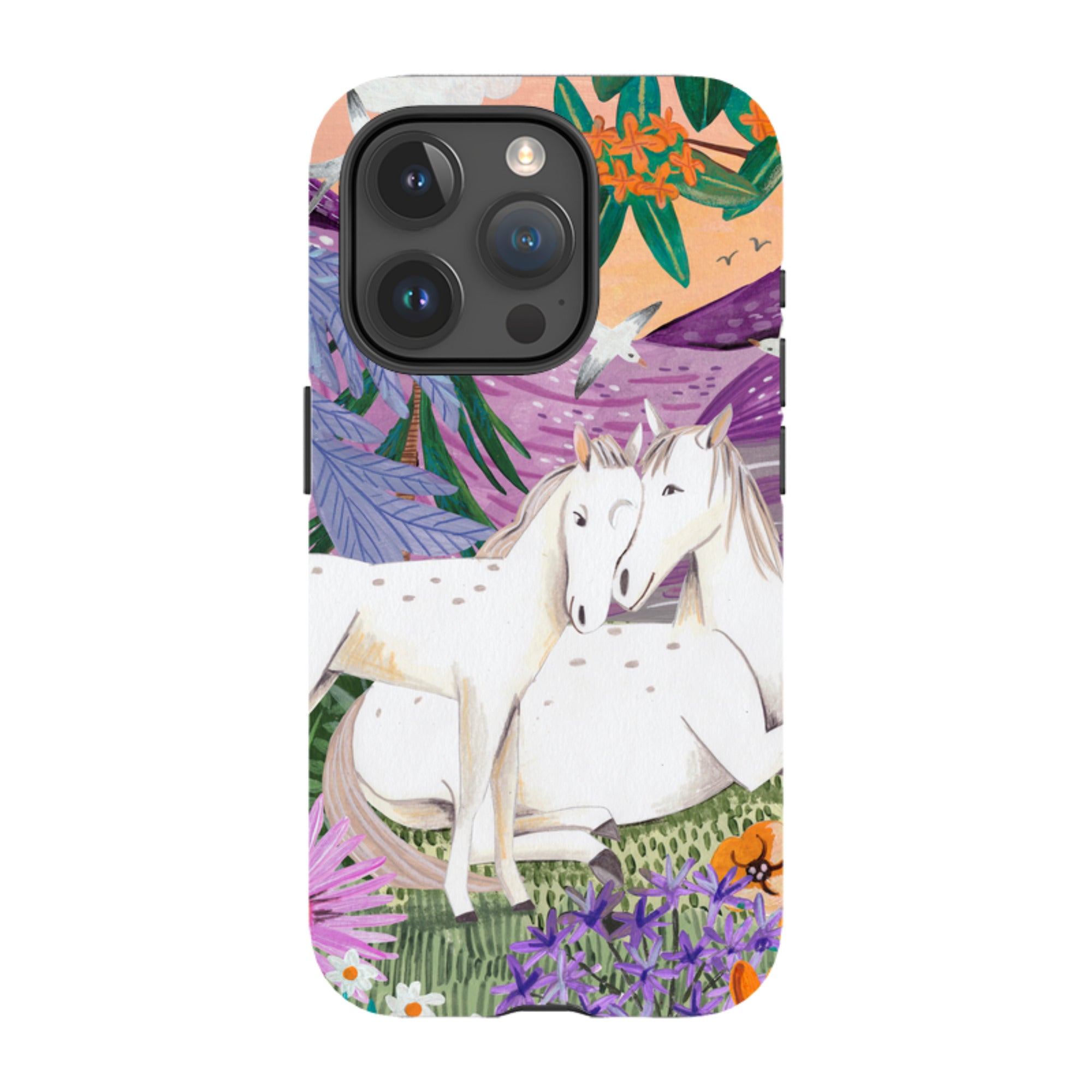 iPhone Tough Case - Horses By Caroline Bonne Muller
