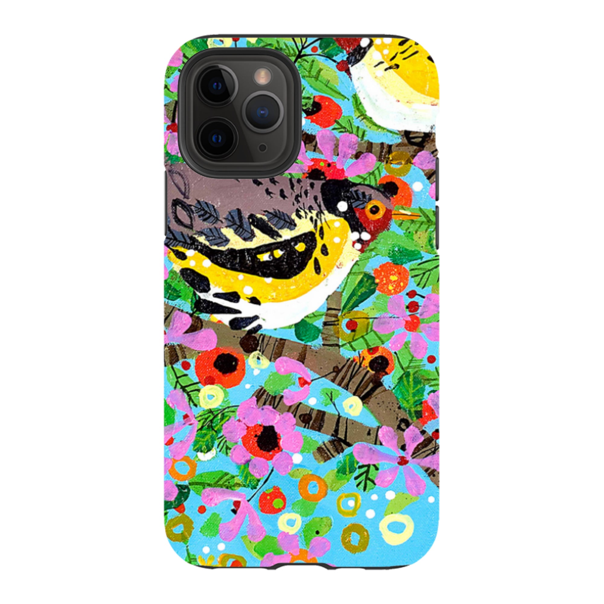 iPhone Tough Case - Finches By Claire West