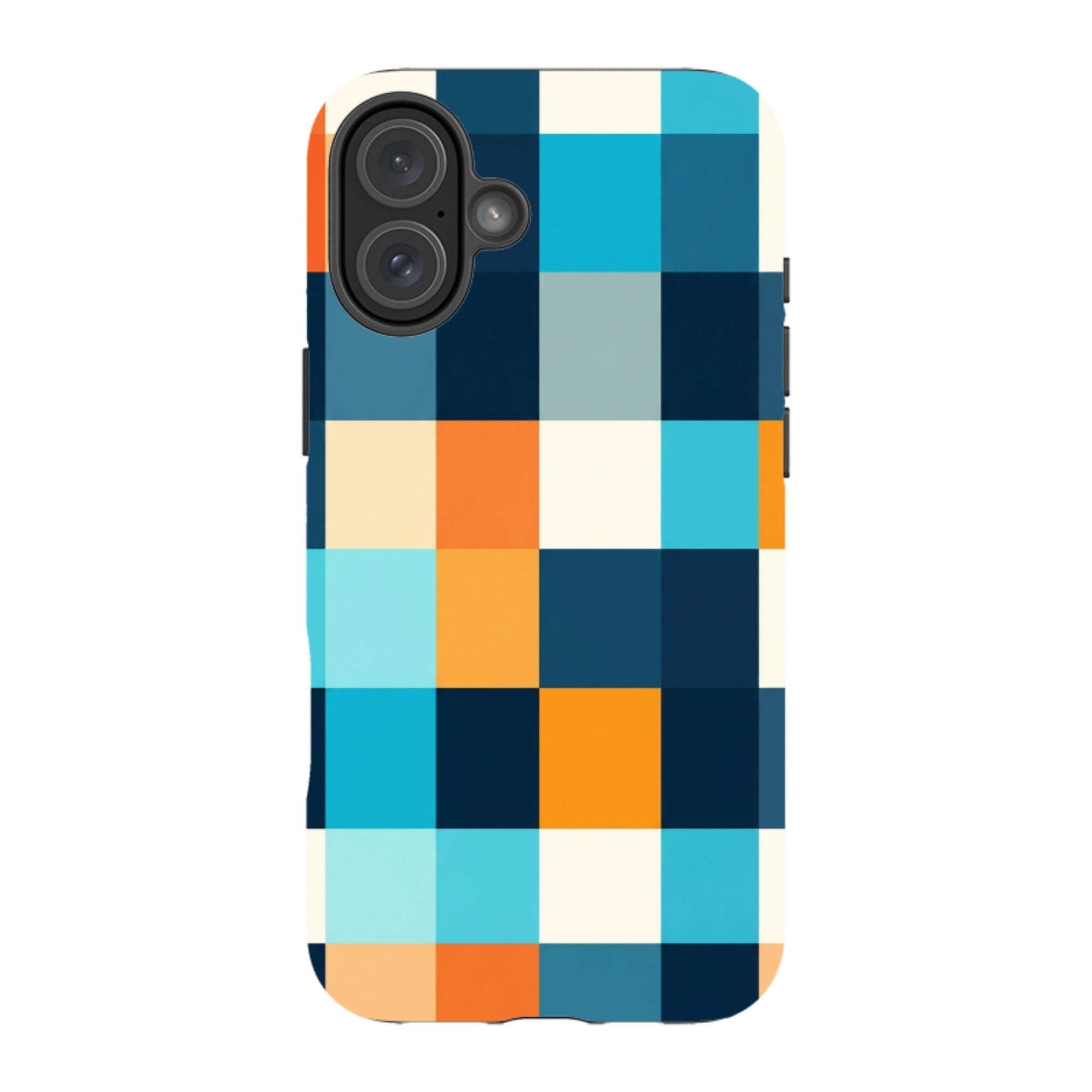 iPhone Tough Case - Navy Blue & Orange