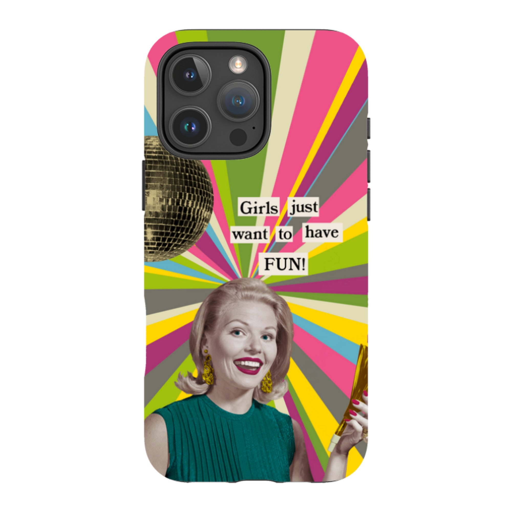 iPhone Tough Case - Girls want to have fun By Clare Jordan
