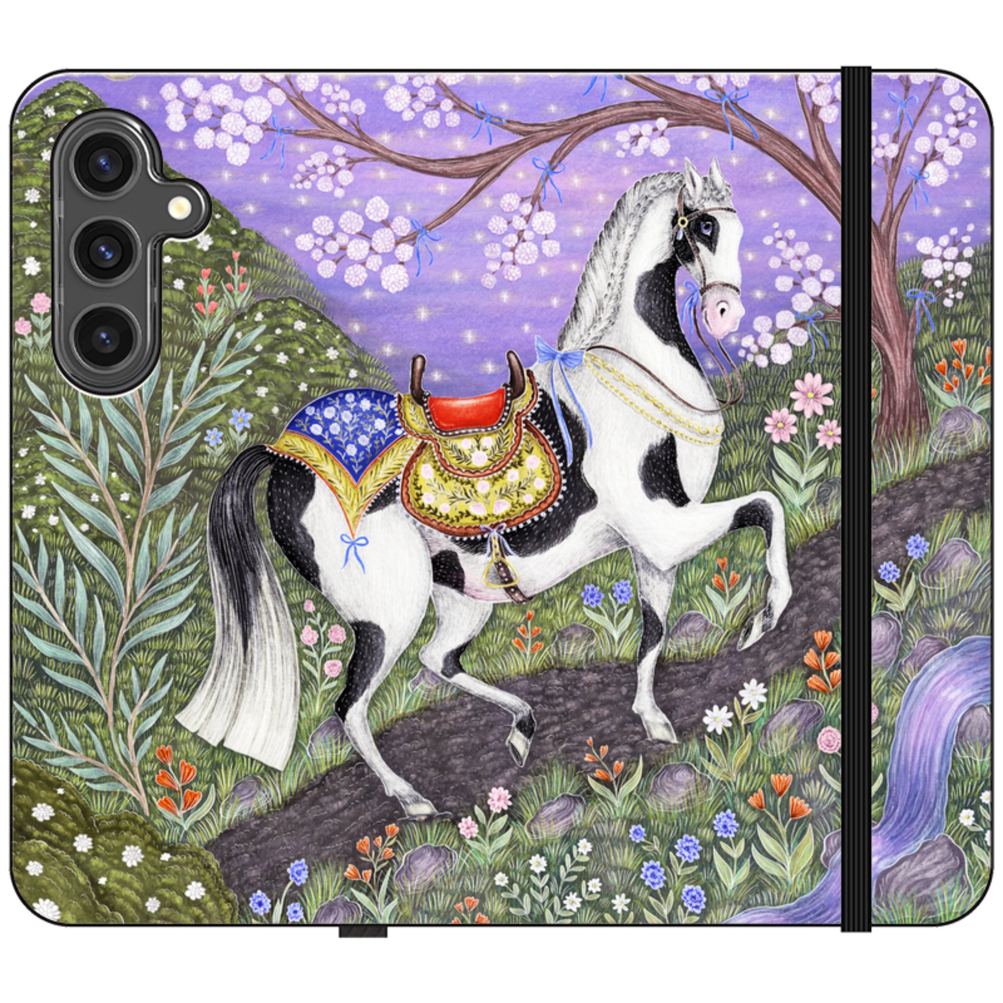 Sunset Steed Wallet Case By Catherine Rowe
