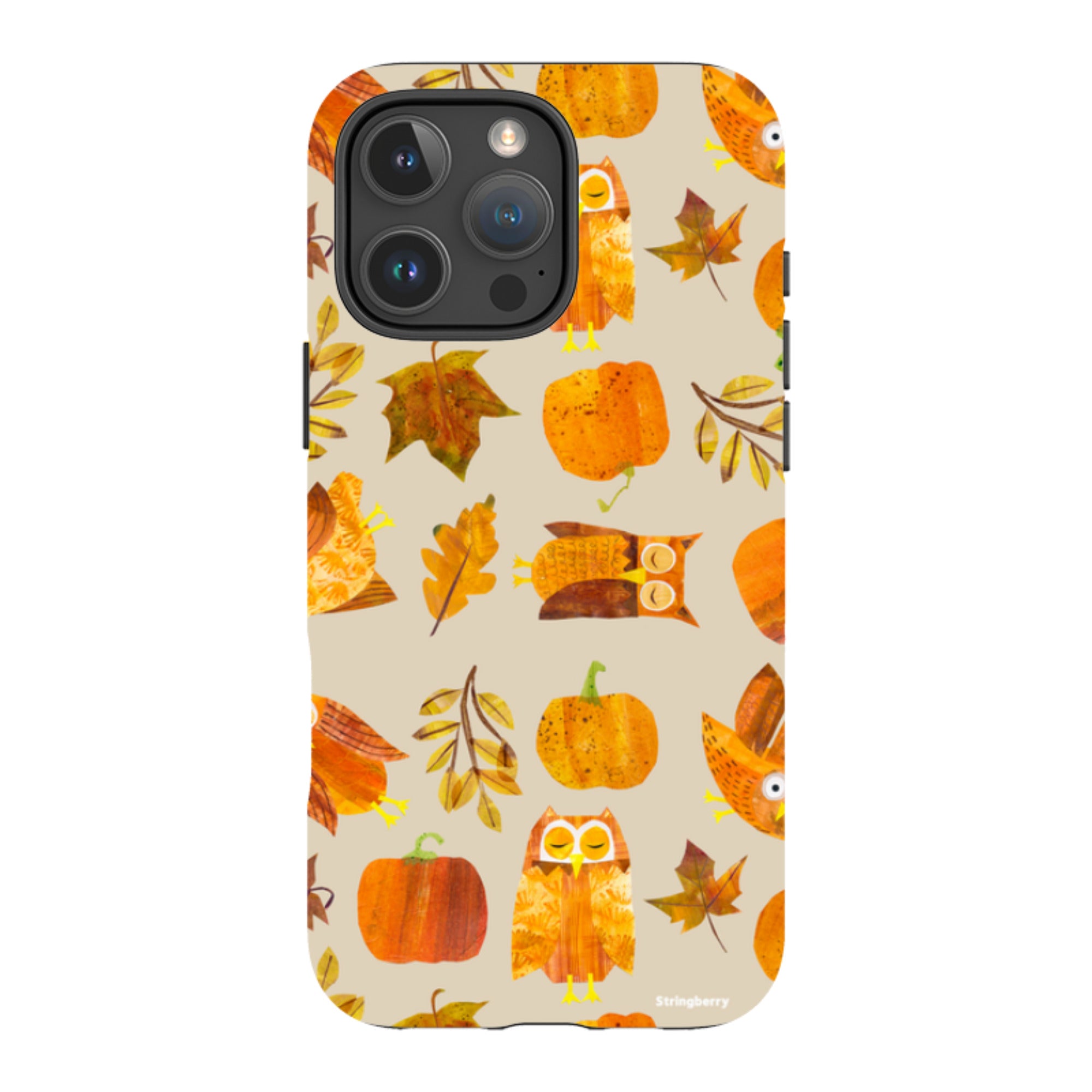 iPhone Tough Case - Pumpkins and Owls By Tracey English