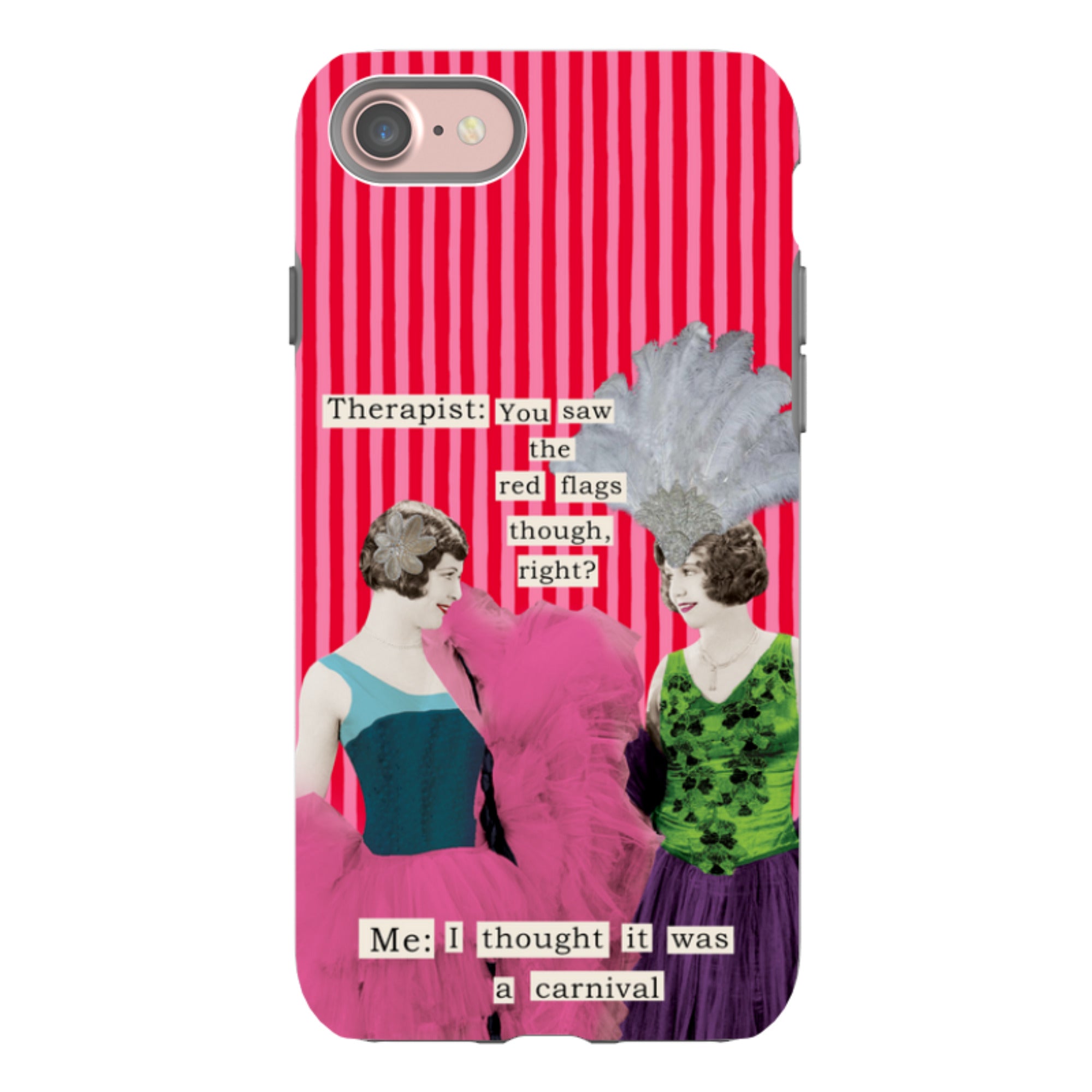 iPhone Tough Case - Therapist Red Flag By Clare Jordan