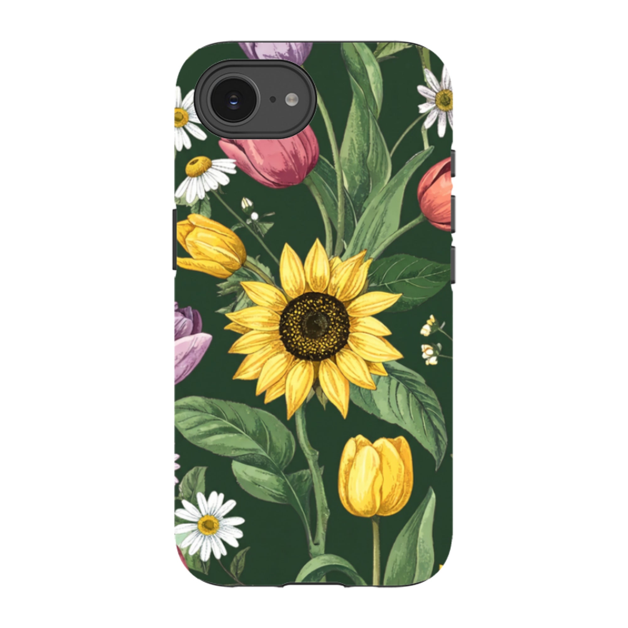 iPhone Case - Green Sunflowers