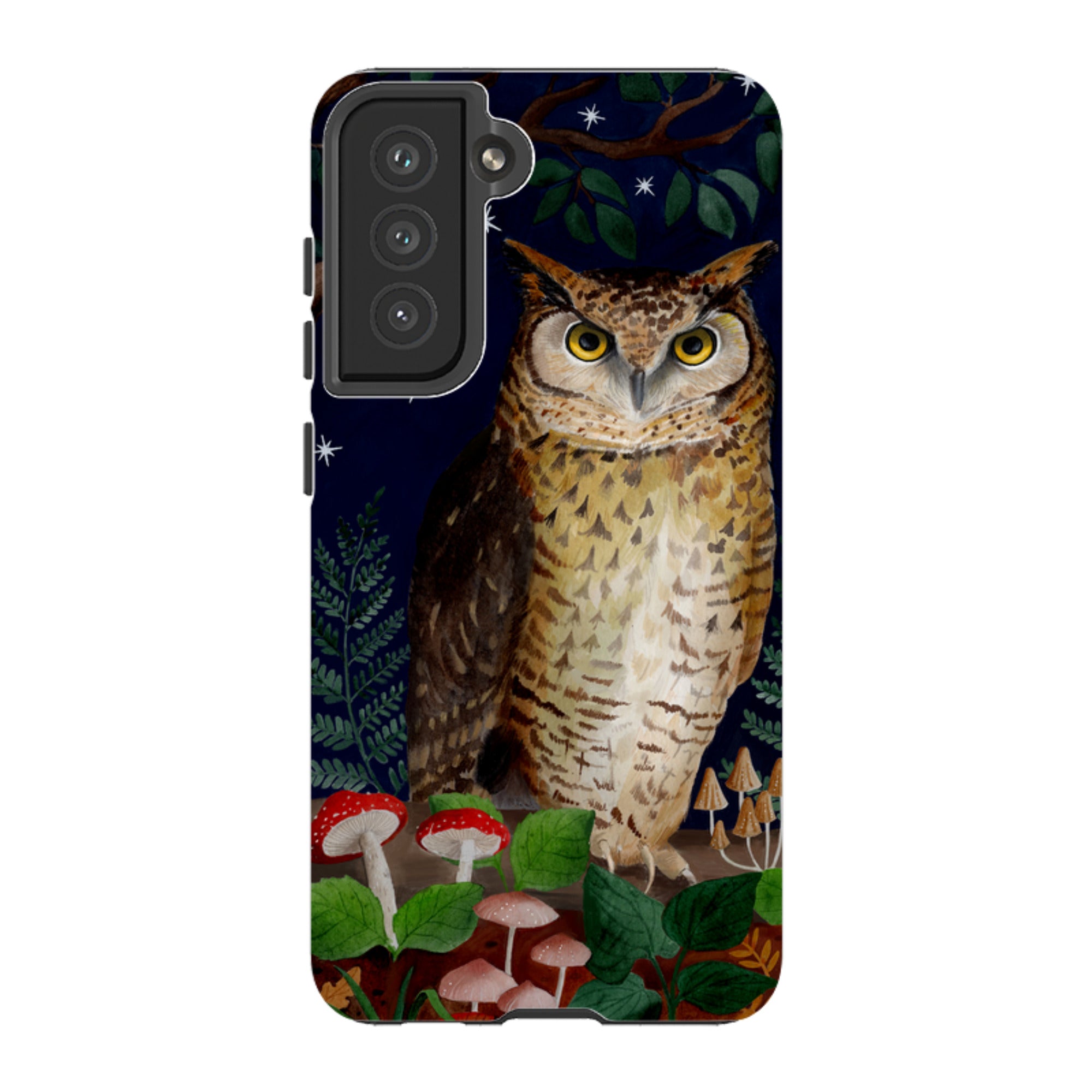 Samsung Tough Case - Mushroom Owl By Bex Parkin