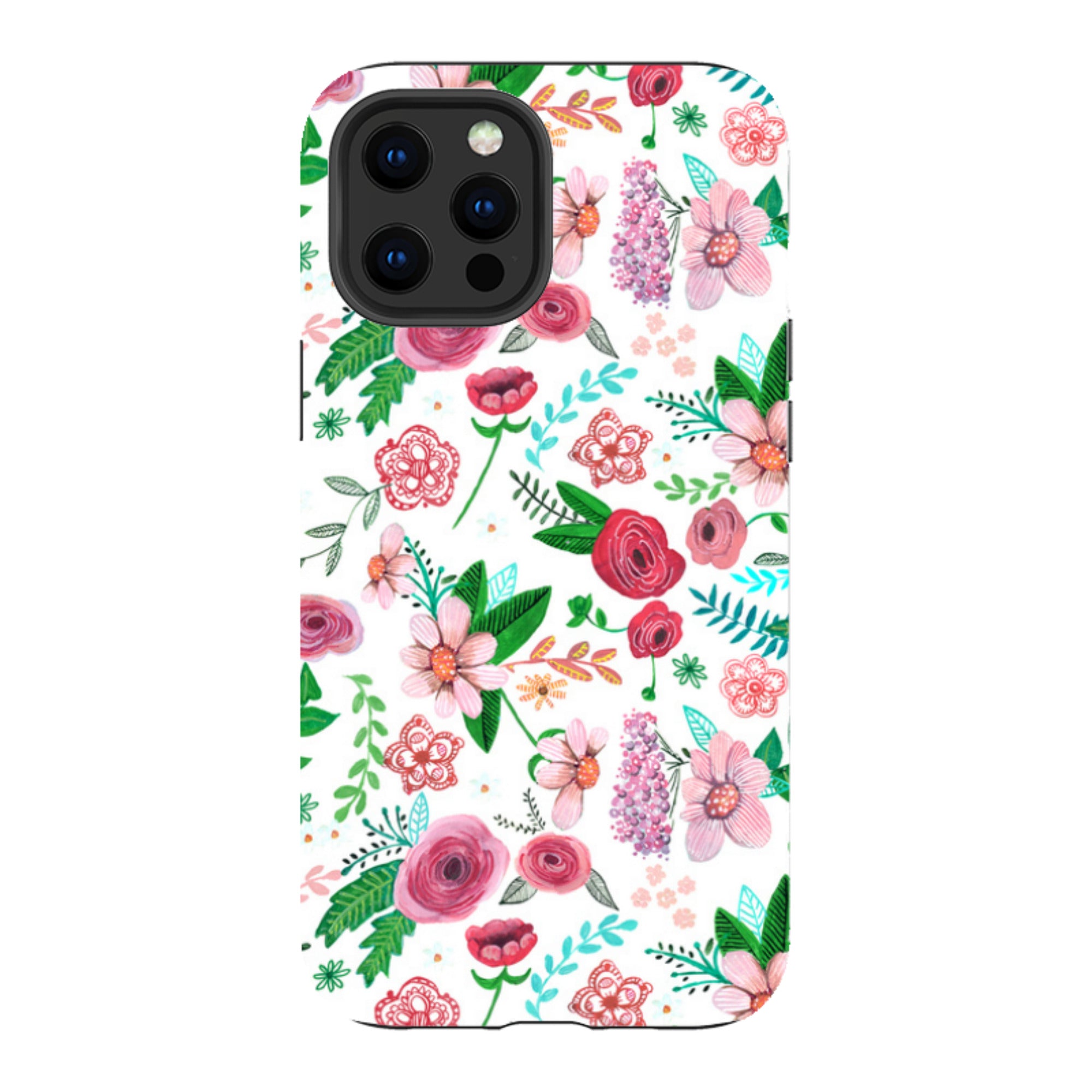 iPhone Tough Case - White Floral By Caroline Bonne Muller
