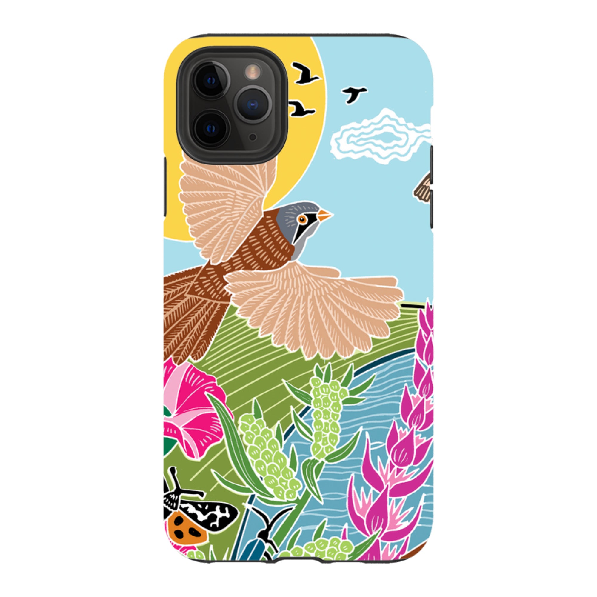 iPhone Tough Case - Bearded Tits By Kate Heiss