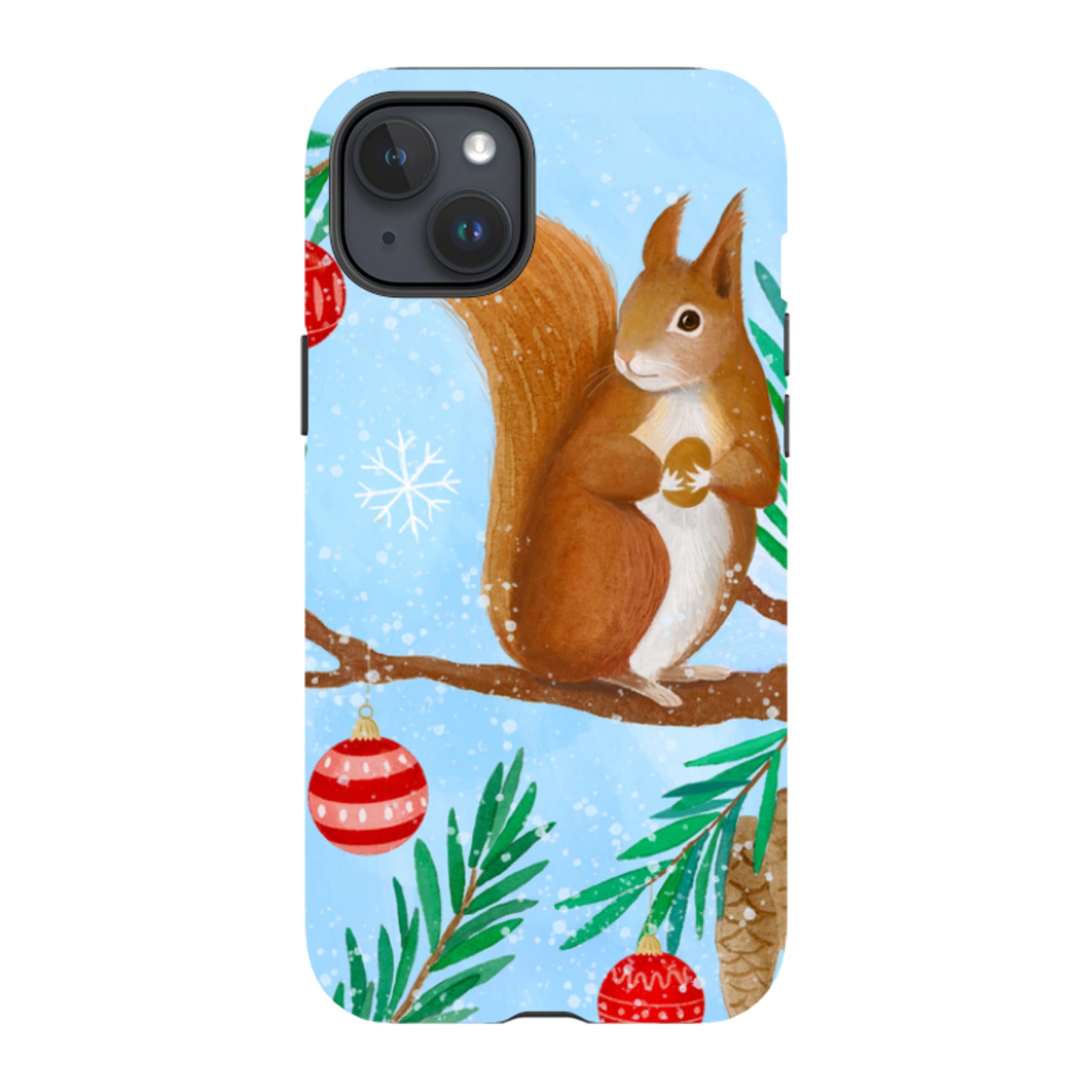 iPhone Tough Case - Winter Squirrel By Bex Parkin