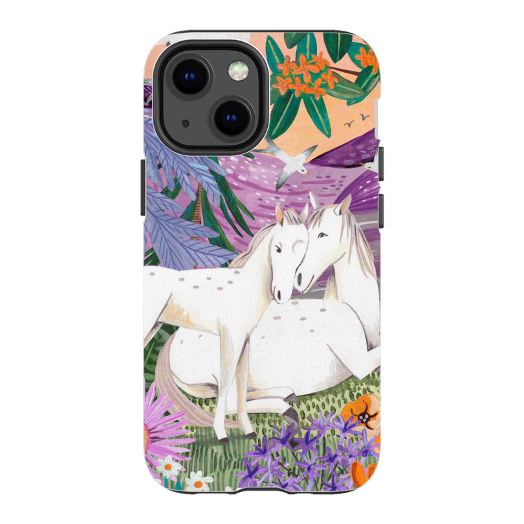 iPhone Tough Case - Horses By Caroline Bonne Muller