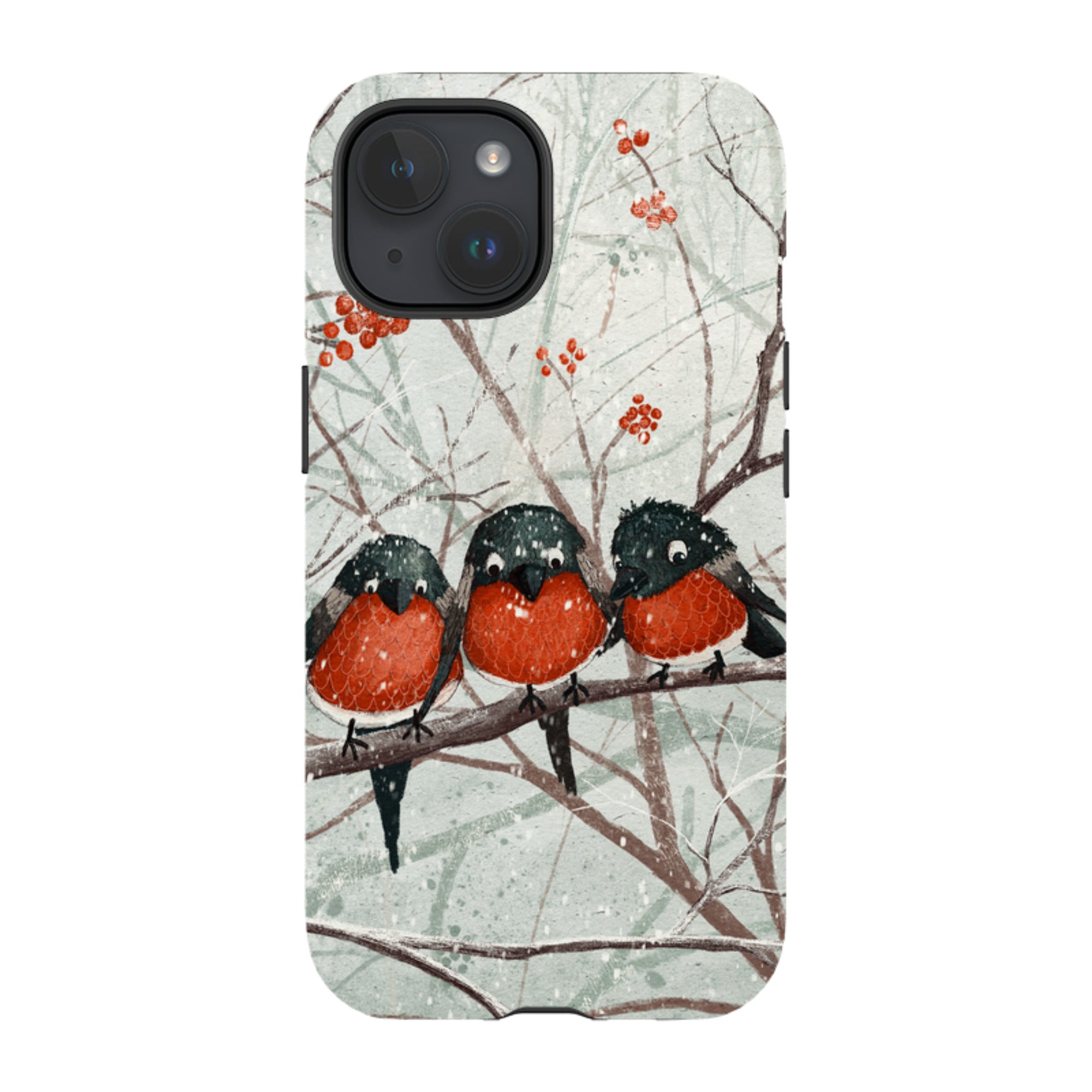 iPhone Tough Case - Frosted Branches By Maja Lindberg