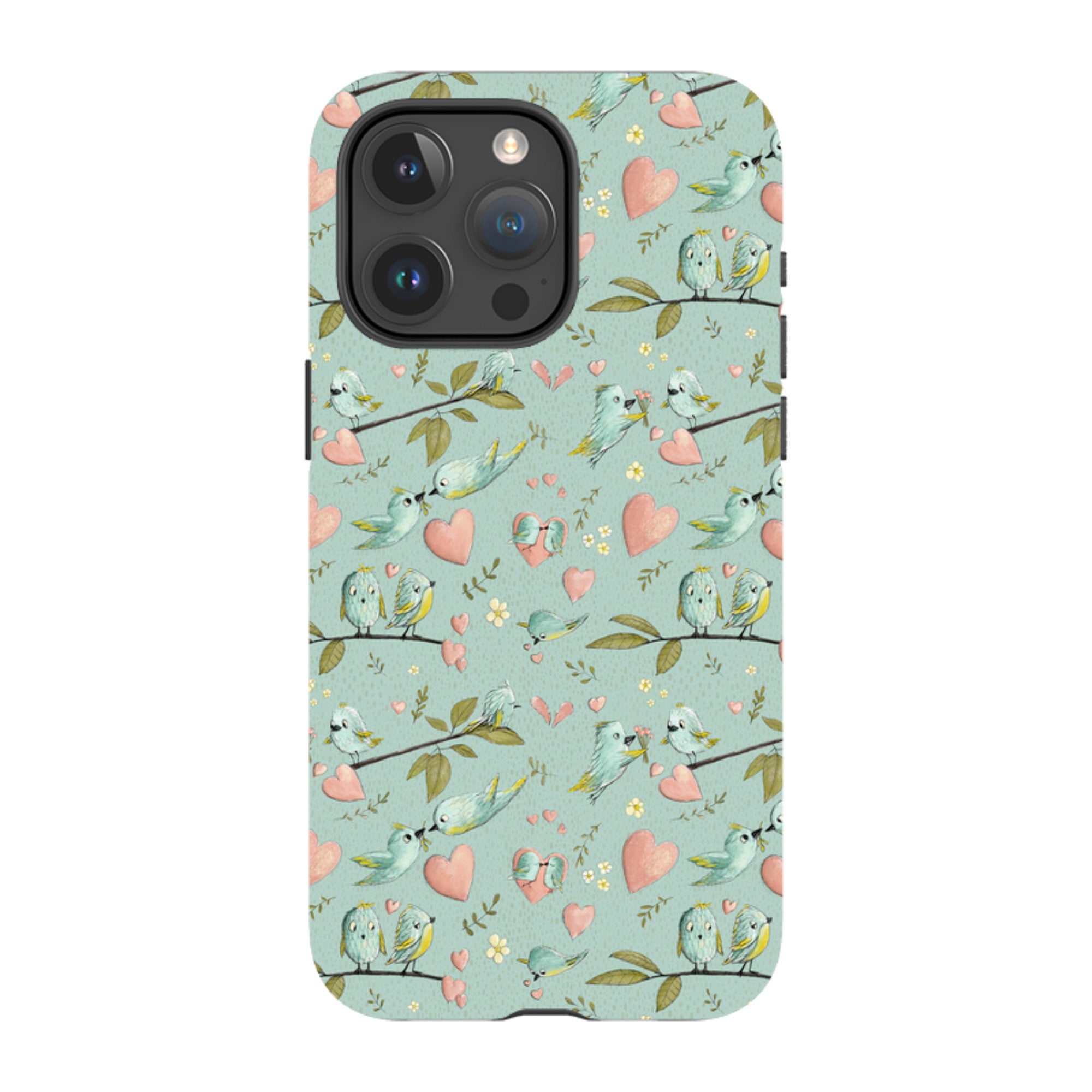 iPhone Tough Case - Love Is In The Air Pattern By Maja Lindberg