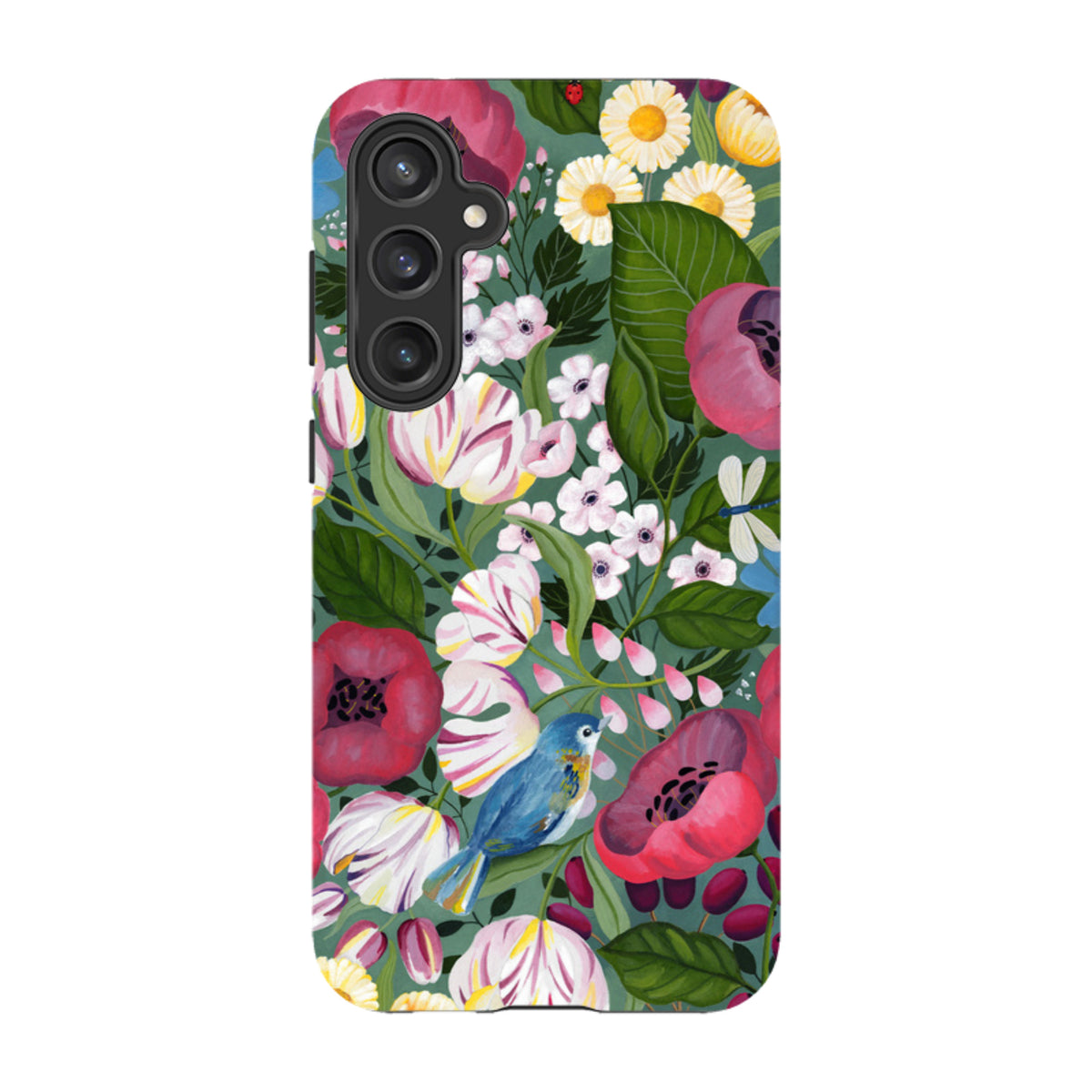 Samsung Tough Case - Bluebird Flowers By Bex Parkin