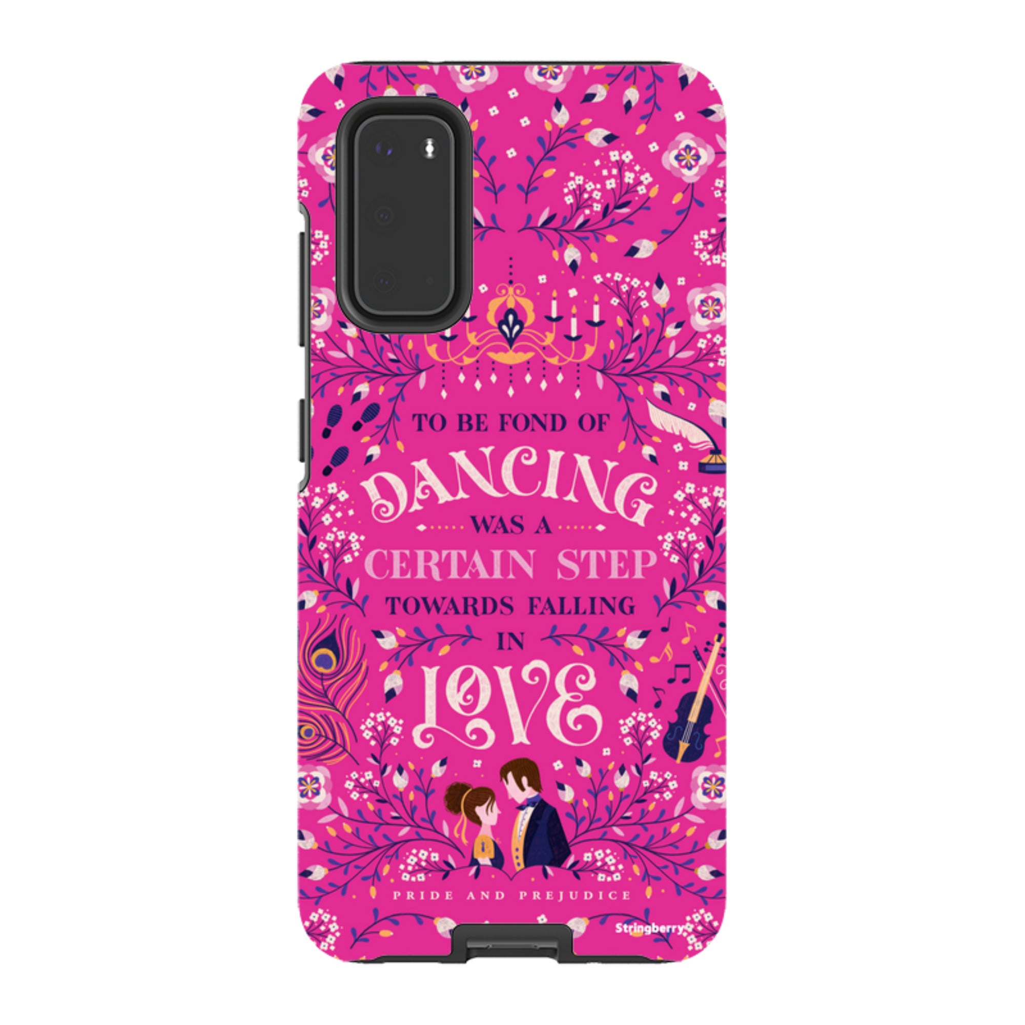 Samsung Tough Case - Pride And Prejudice Pink By Jenny Zemanek