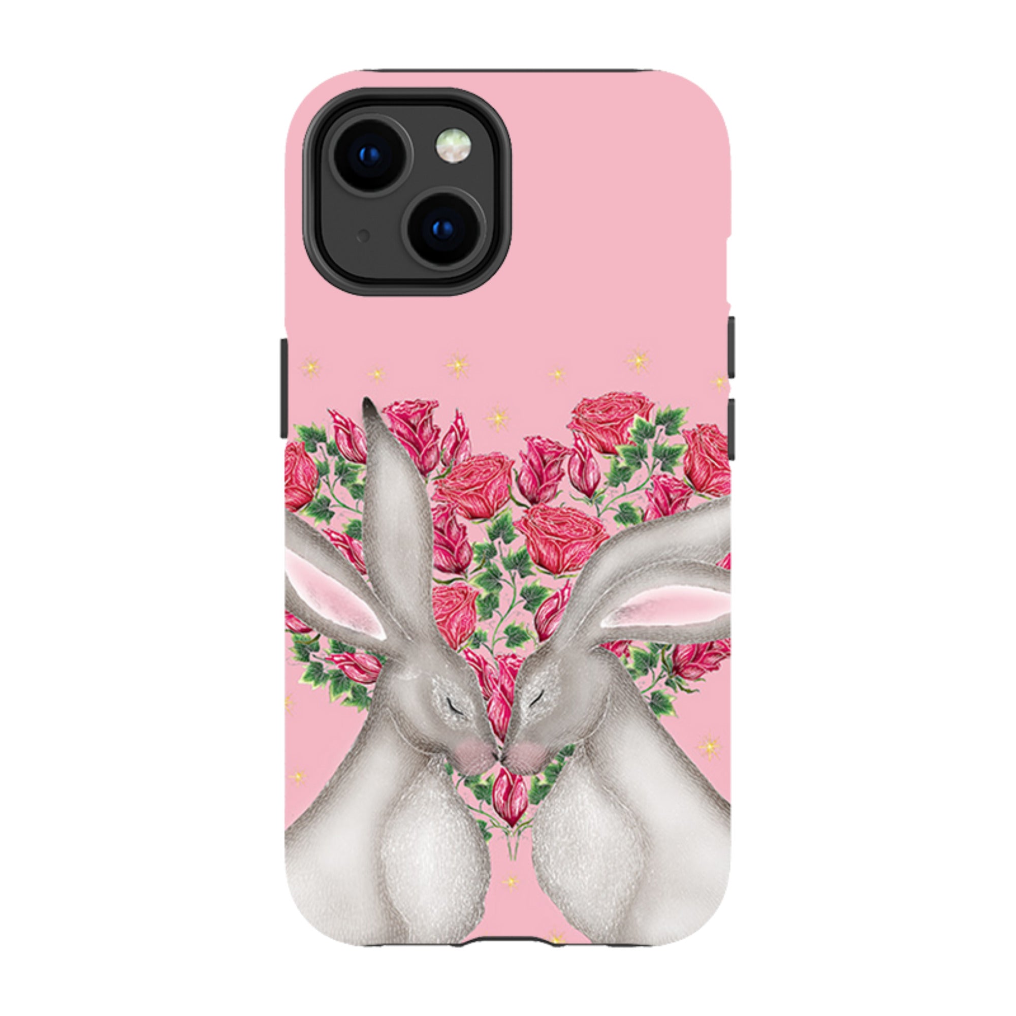 iPhone MagSafe Tough Case -  White Hares Rose Heart By Catherine Rowe