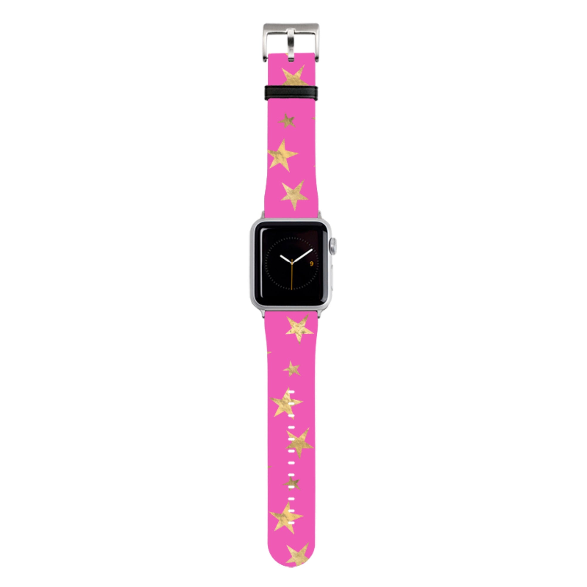 Pink and Gold Stars Apple Watch Strap