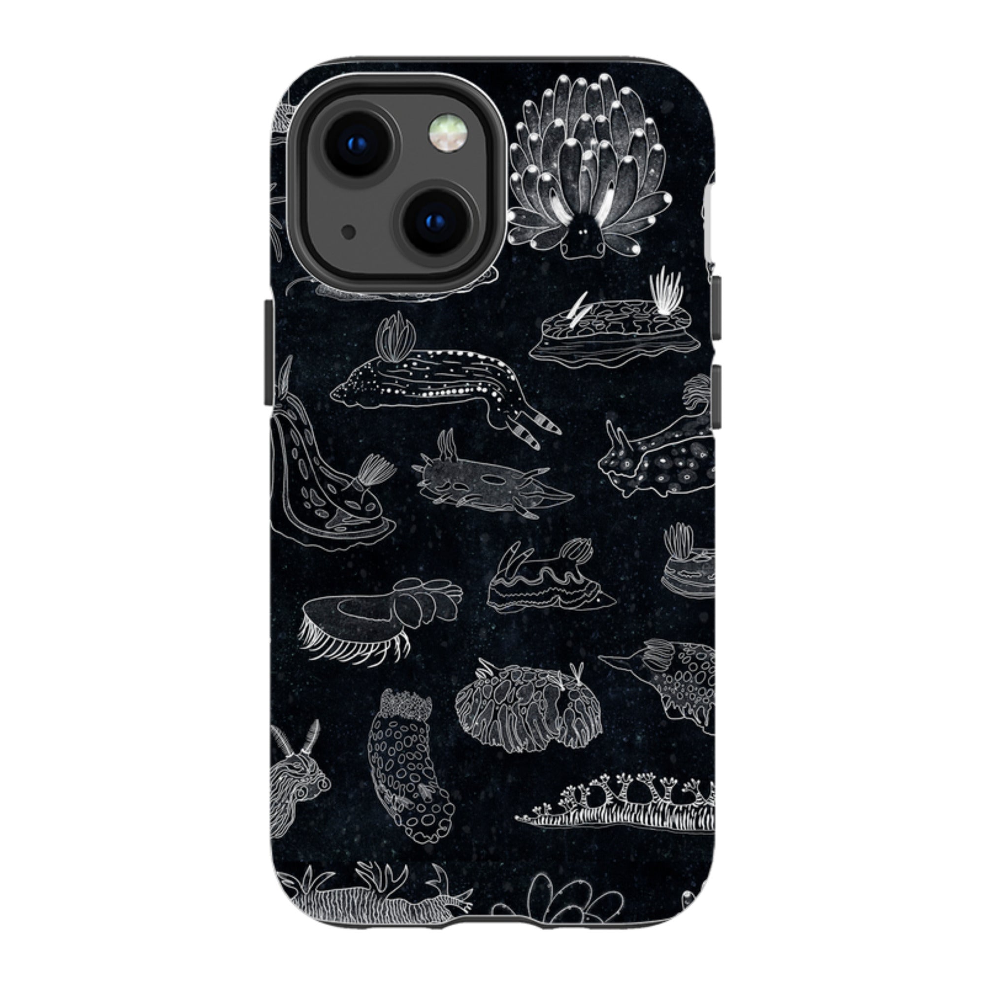 iPhone Tough Case - Nudibranch Line Drawing By Katherine Quinn