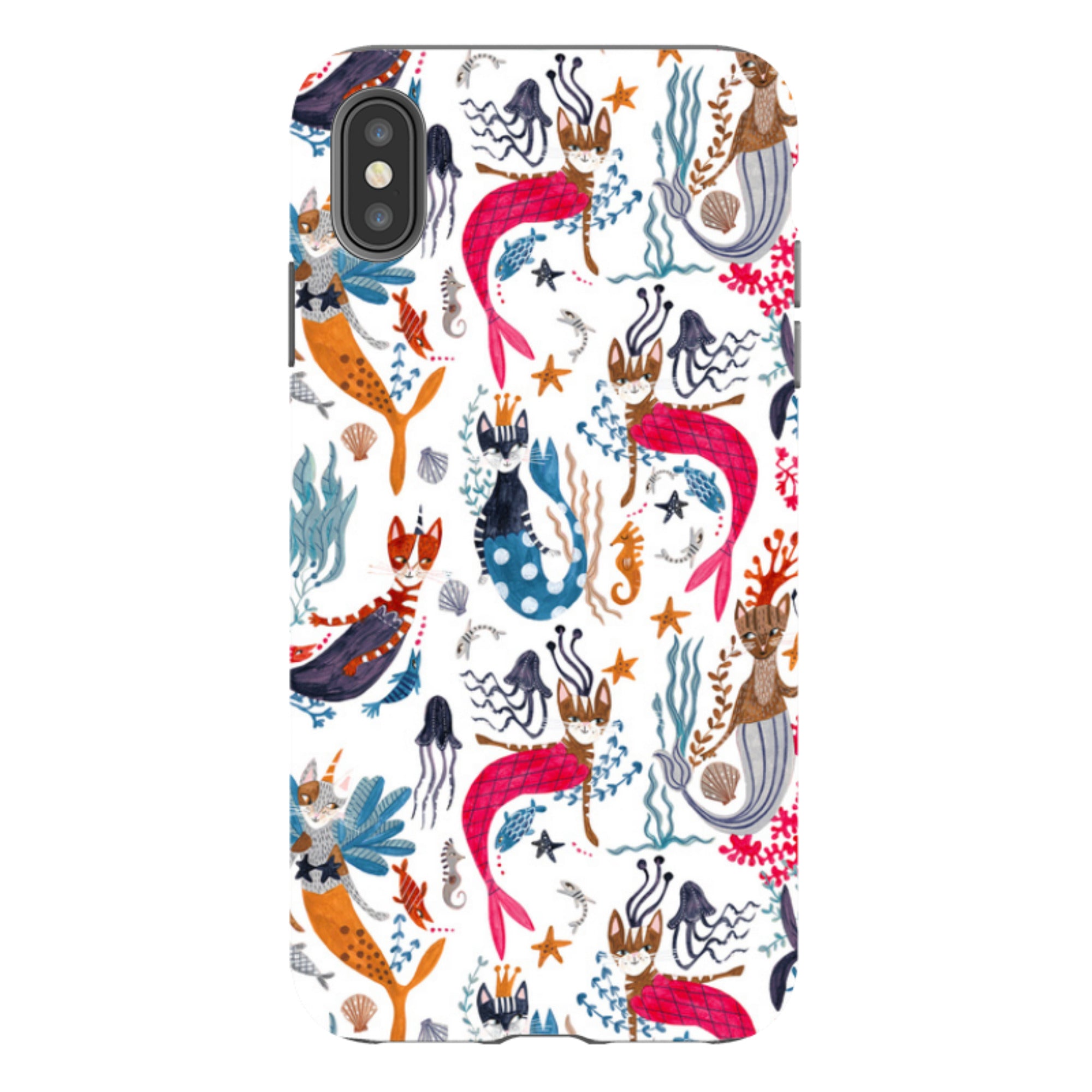 iPhone Tough Case - Cat-Fish By Caroline Bonne Muller