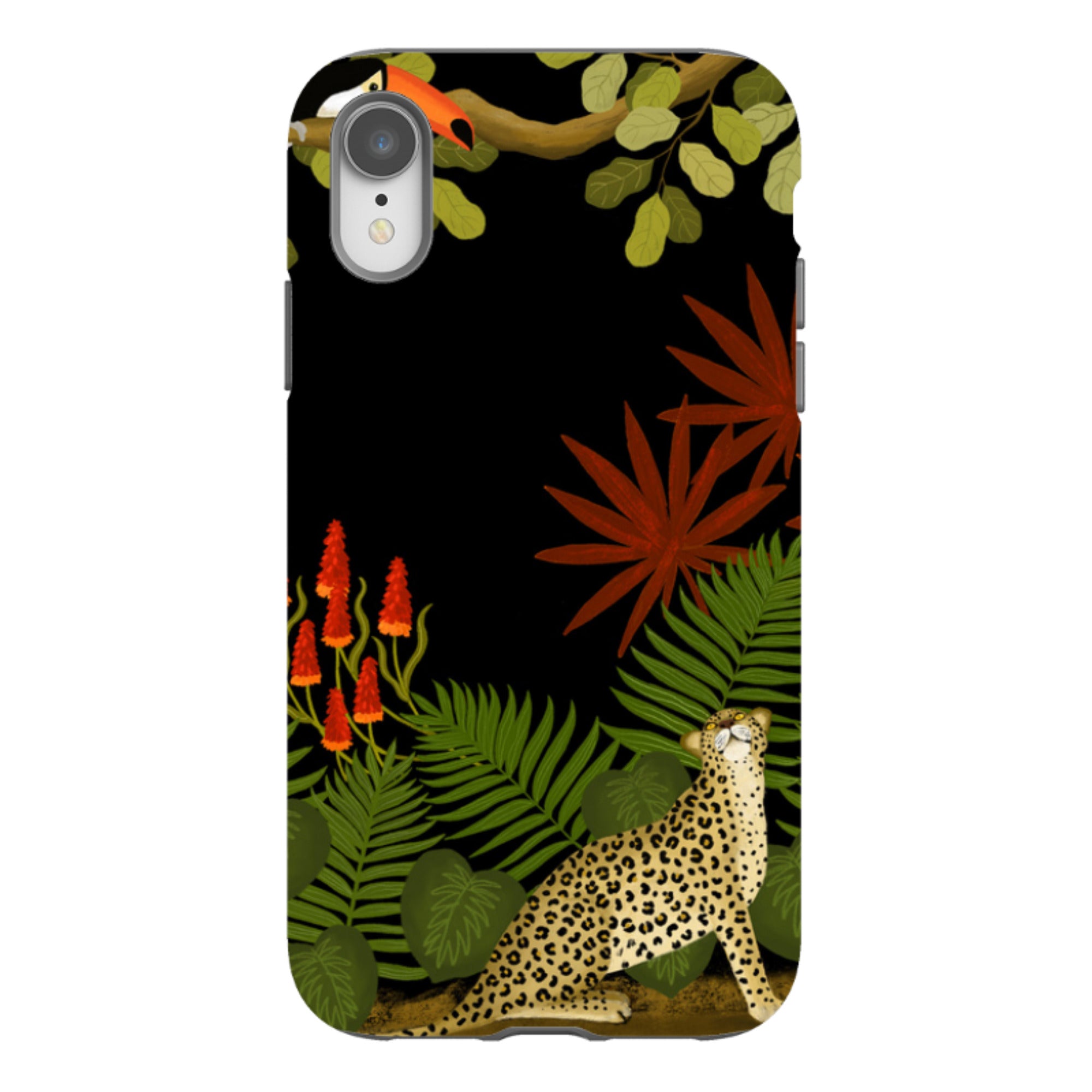 iPhone Tough Case - Toucan Leopard By Bex Parkin