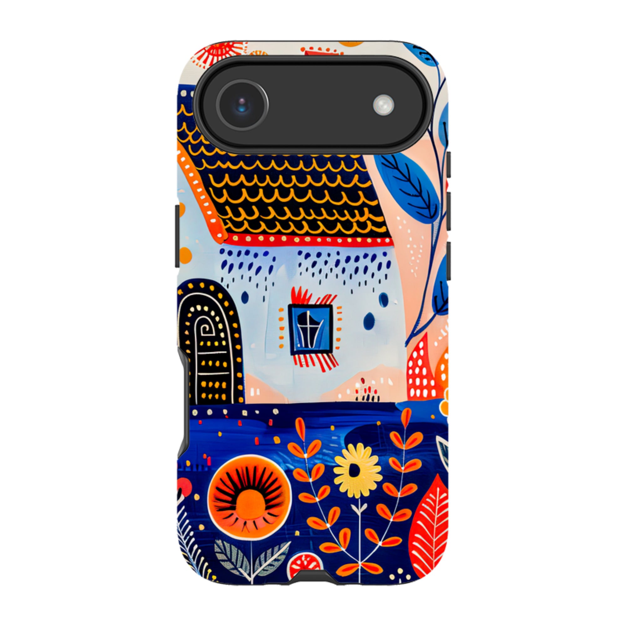 iPhone Case - Folk Art House VIII