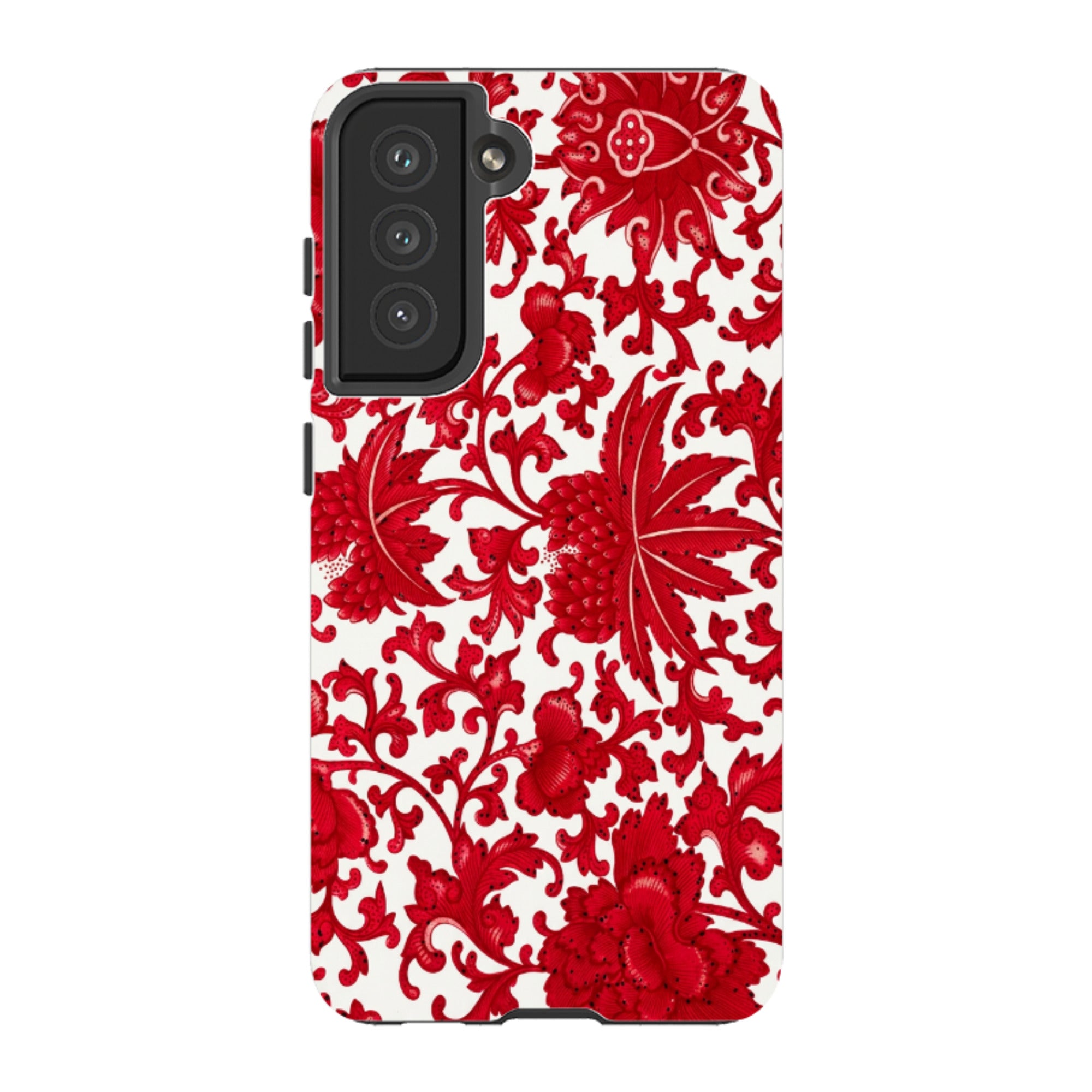 Samsung Tough Case - Red Chinoiserie Floral