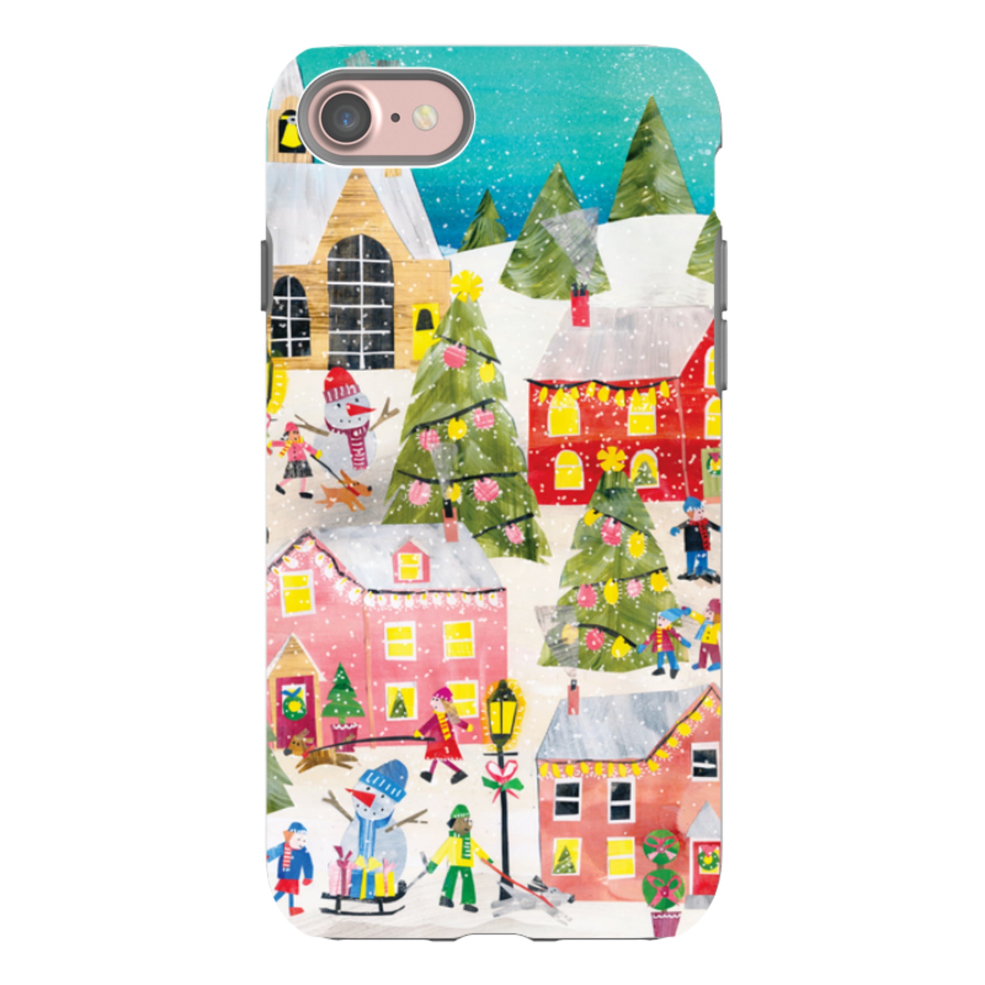iPhone Tough Case - Winter Village By Tracey English