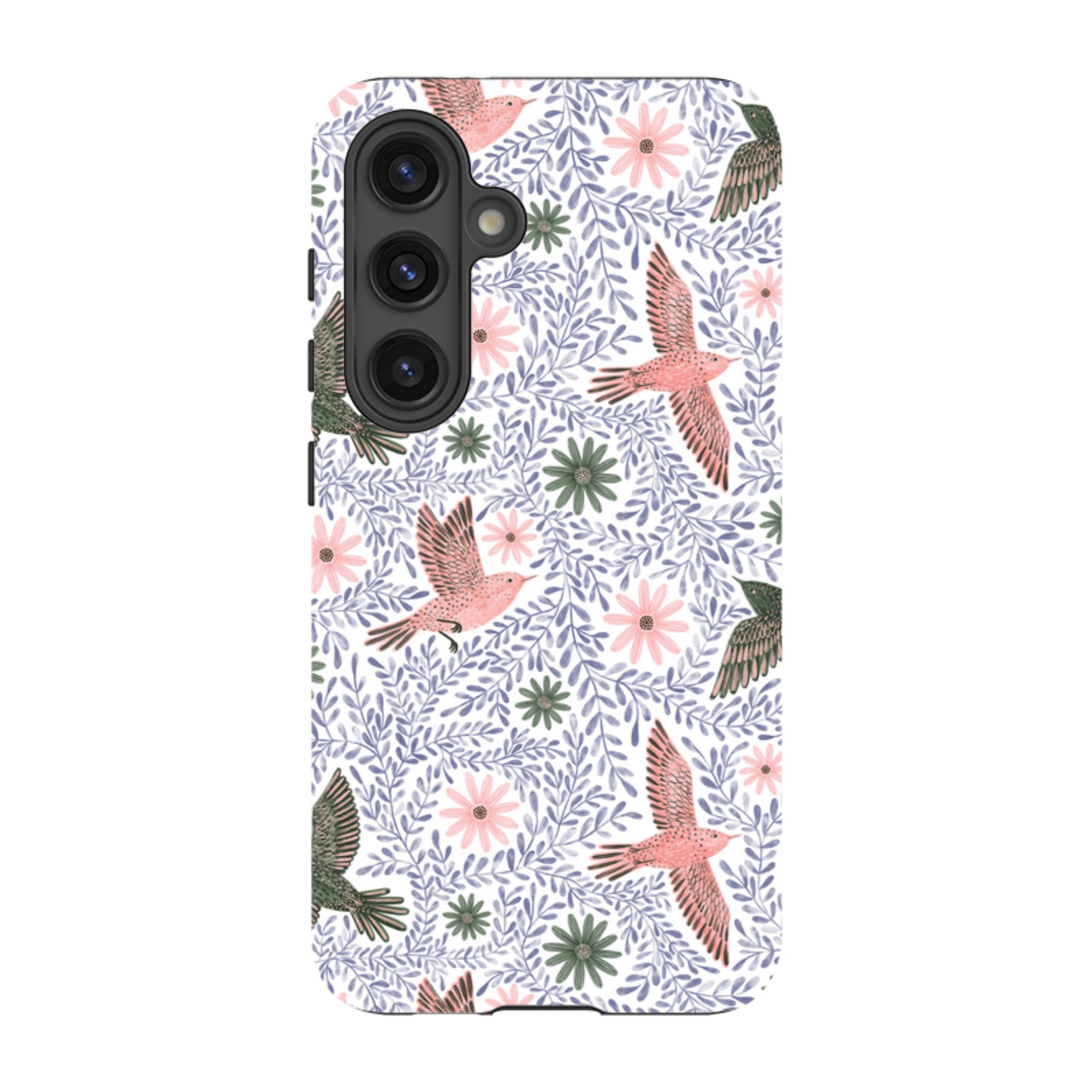 Samsung Tough Case - Bird Pattern Blue By Lee Foster Wilson