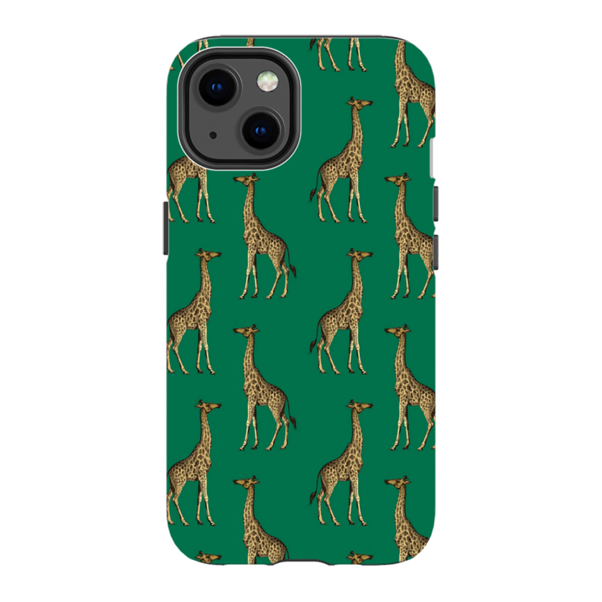 iPhone MagSafe Tough Case - Giraffe On Green