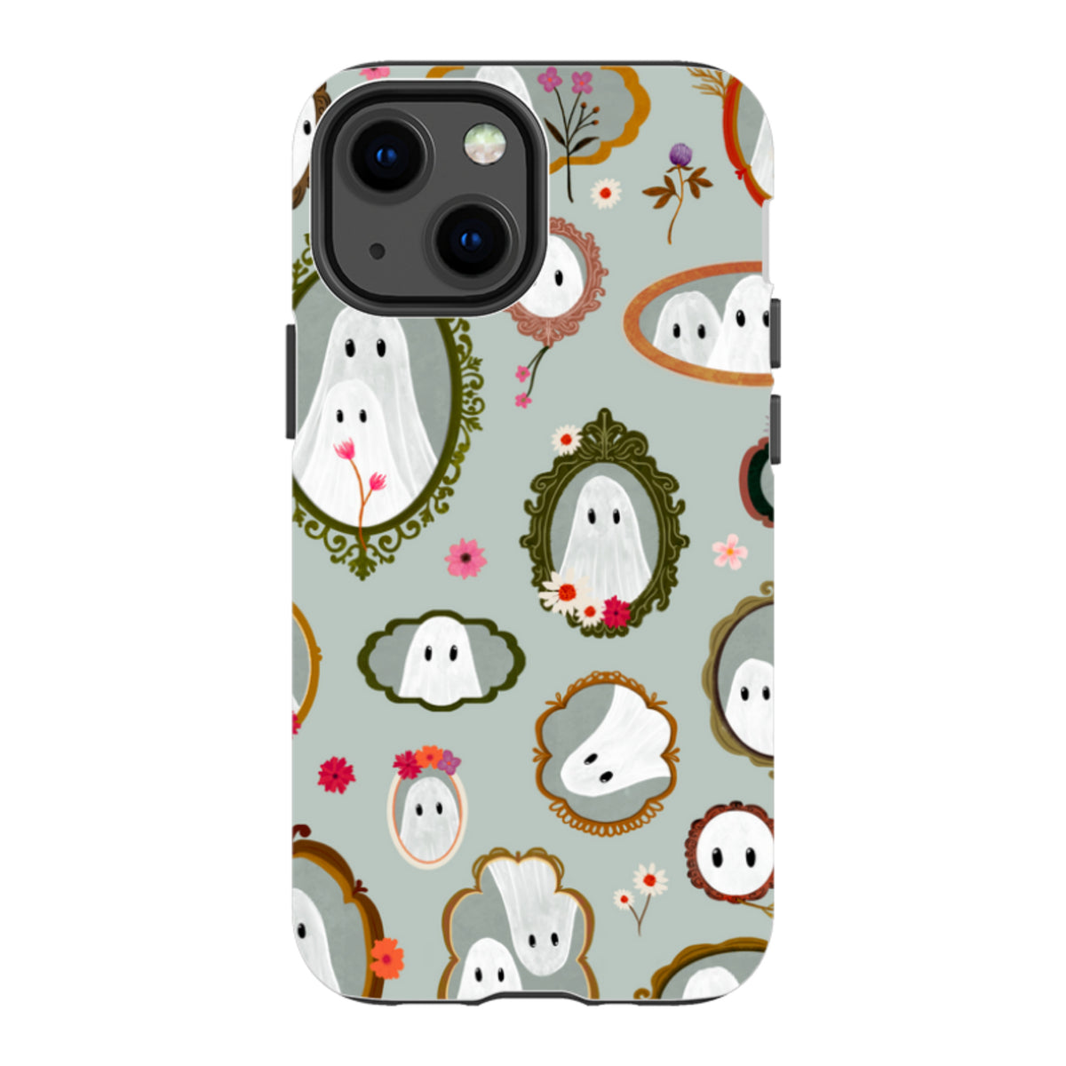 iPhone Tough Case - Framed Ghosts - Dusty Gourd By Katherine Quinn