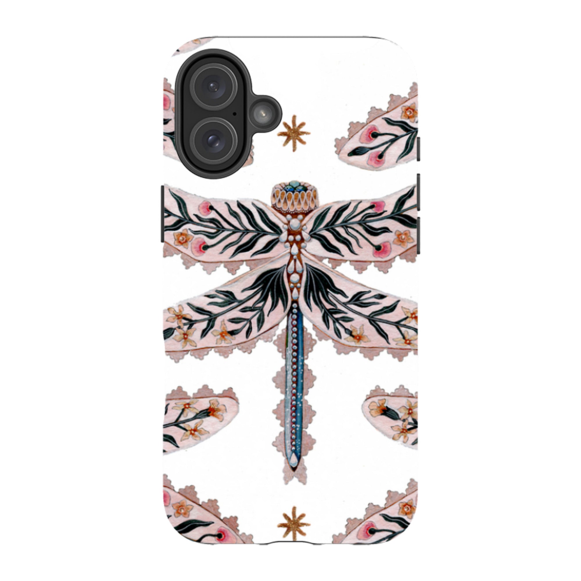 iPhone MagSafe Tough Case -  Dragonfly Pattern By Maria Matos