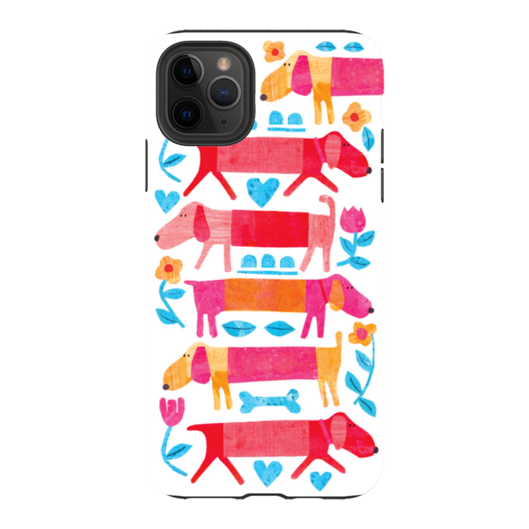 iPhone Tough Case - Sausage Dog By Tracey English
