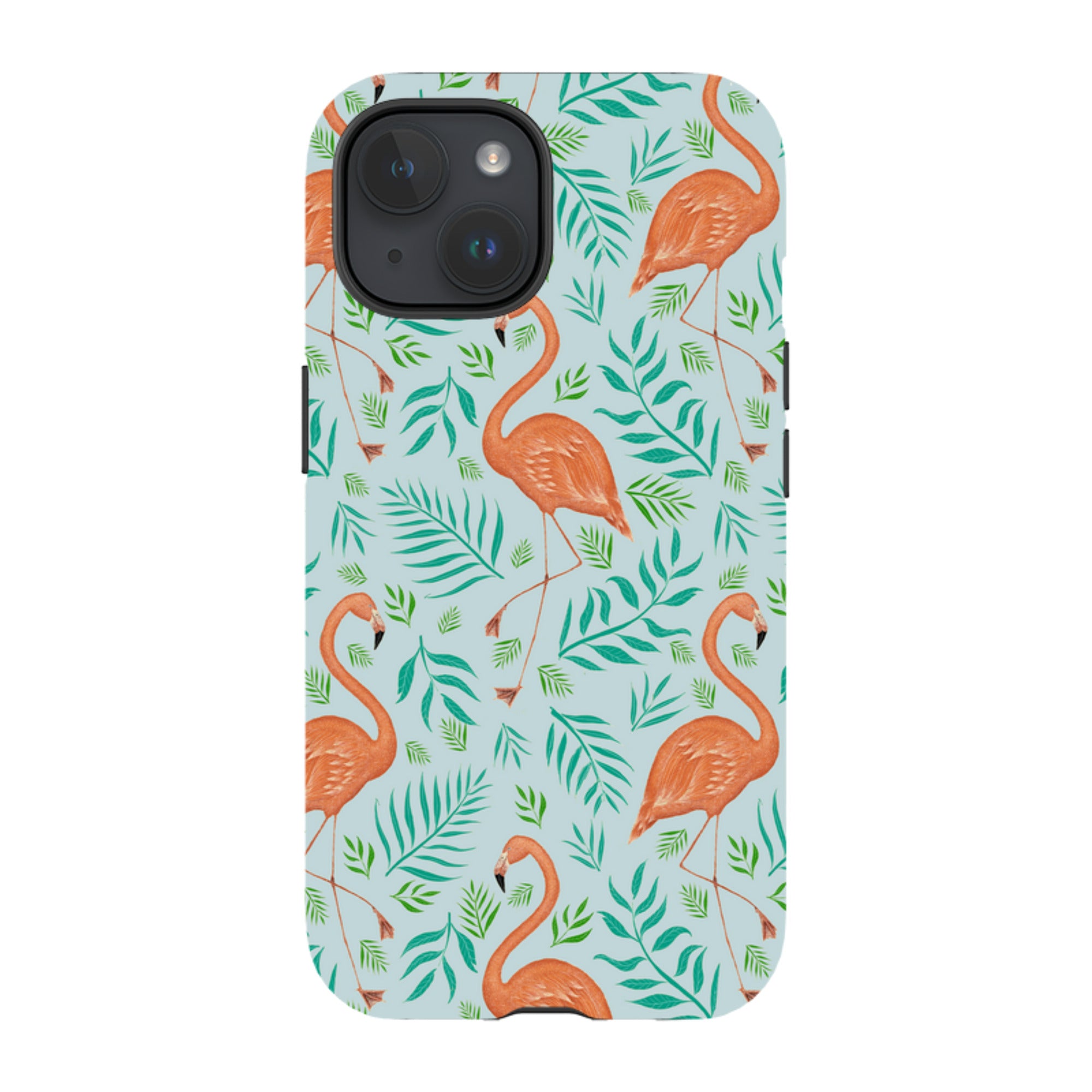iPhone MagSafe Tough Case -  Flamingo Pattern By Catherine Rowe