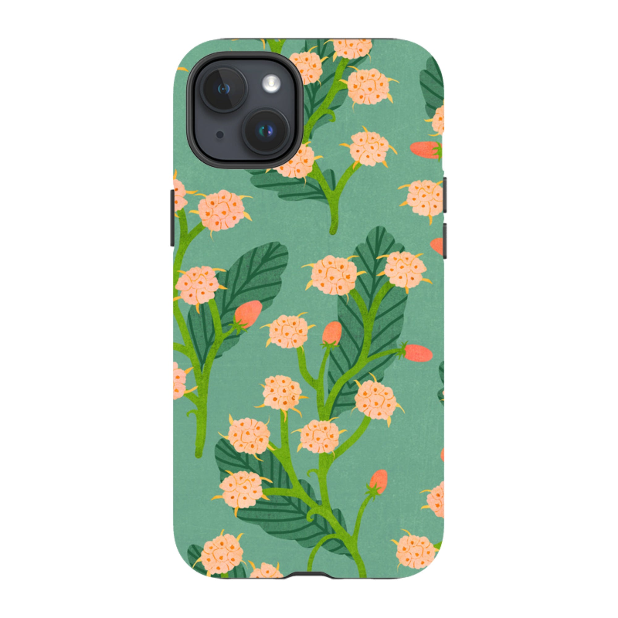 iPhone Tough Case - Summer Seeds Teal By Katherine Quinn