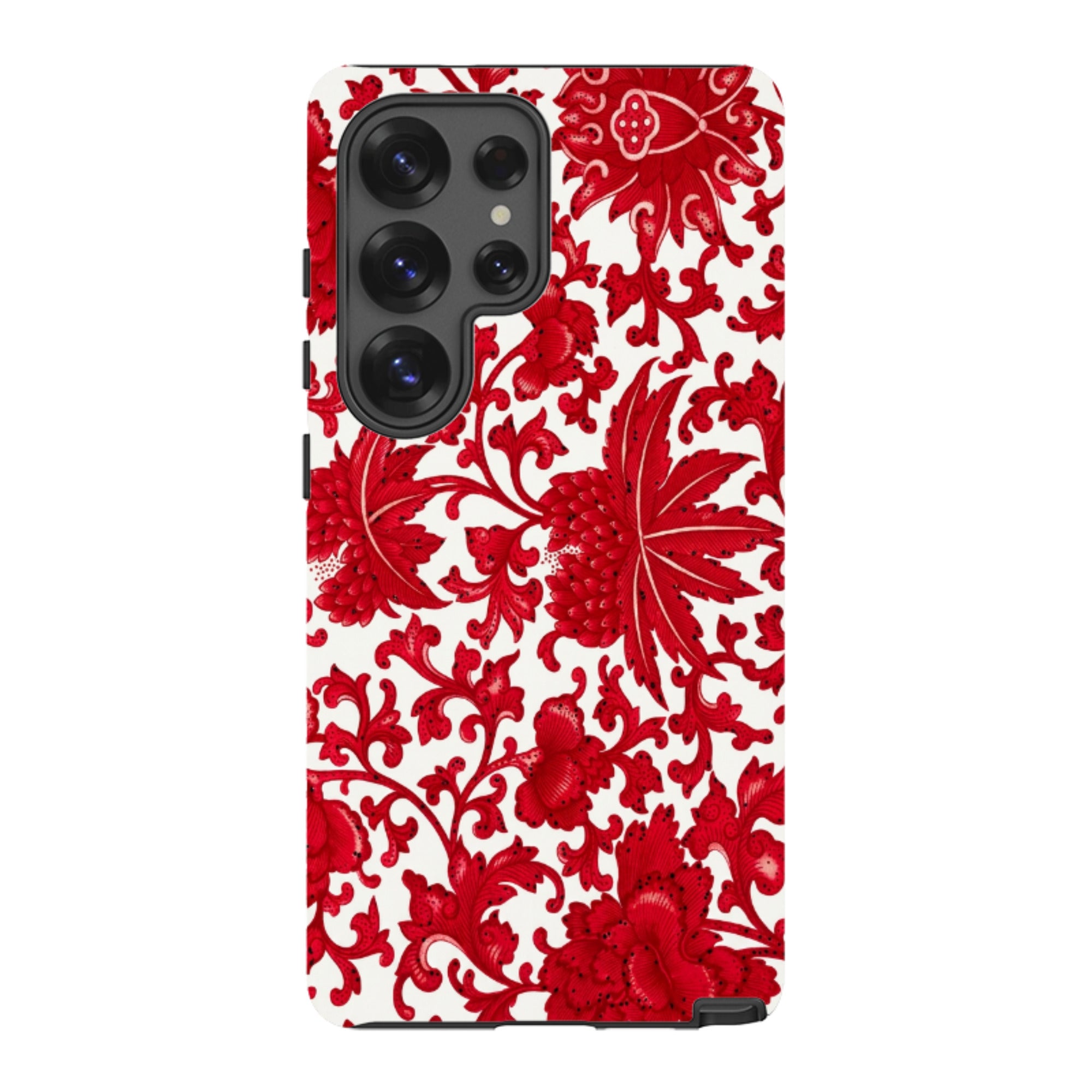 Samsung Tough Case - Red Chinoiserie Floral