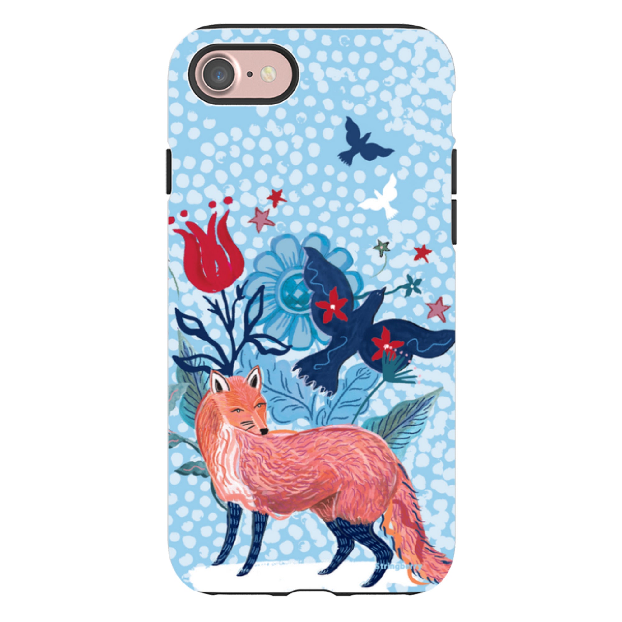iPhone Tough Case - Fox By Emma Frances Grant