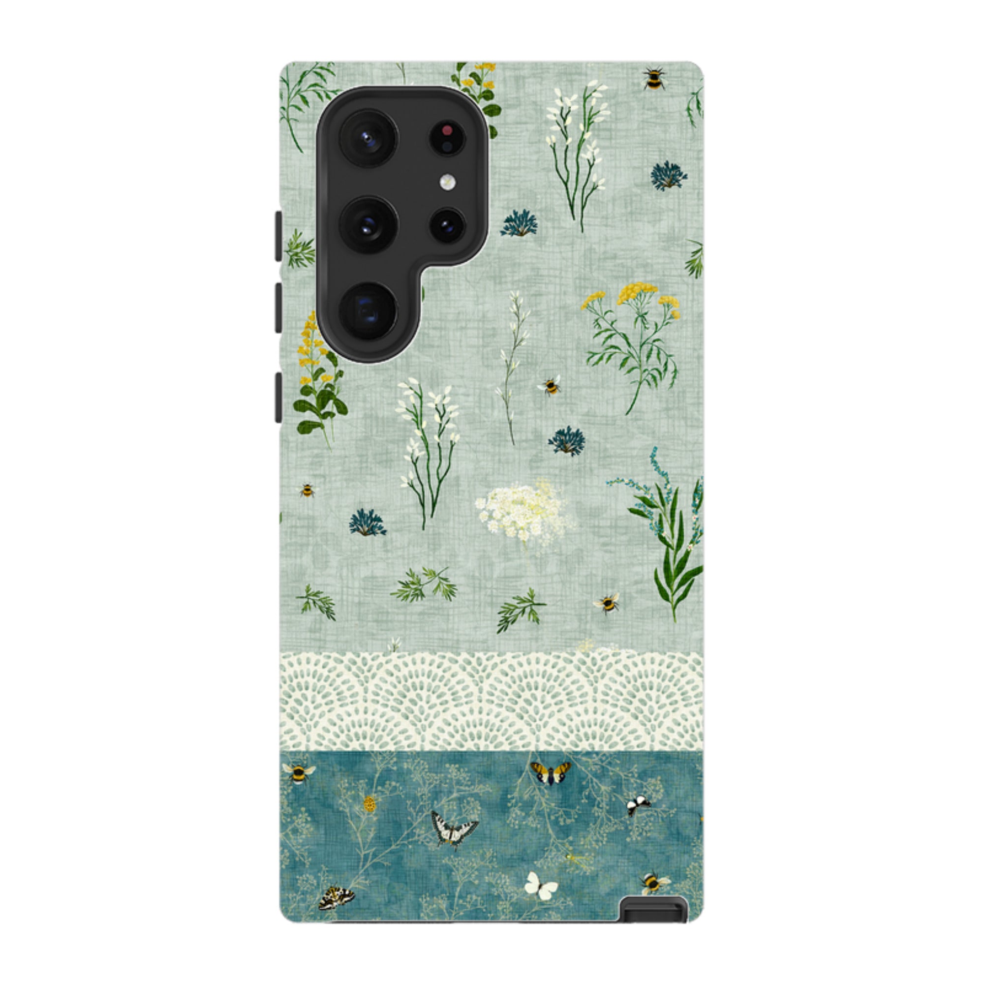 Samsung Tough  Case - Song Bird Florals and Bees 2 By Katherine Quinn