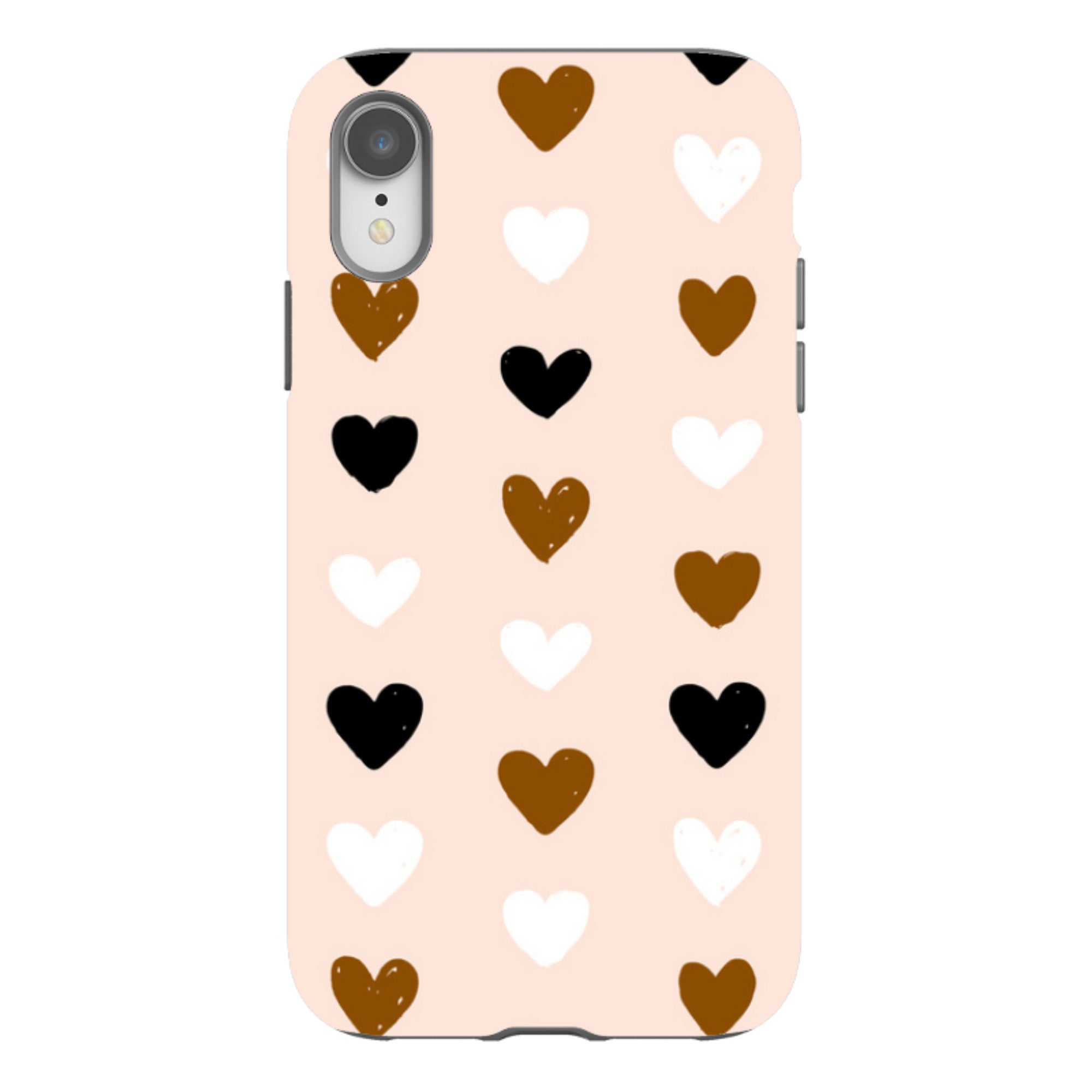 iPhone Tough Case - Hearts Pale