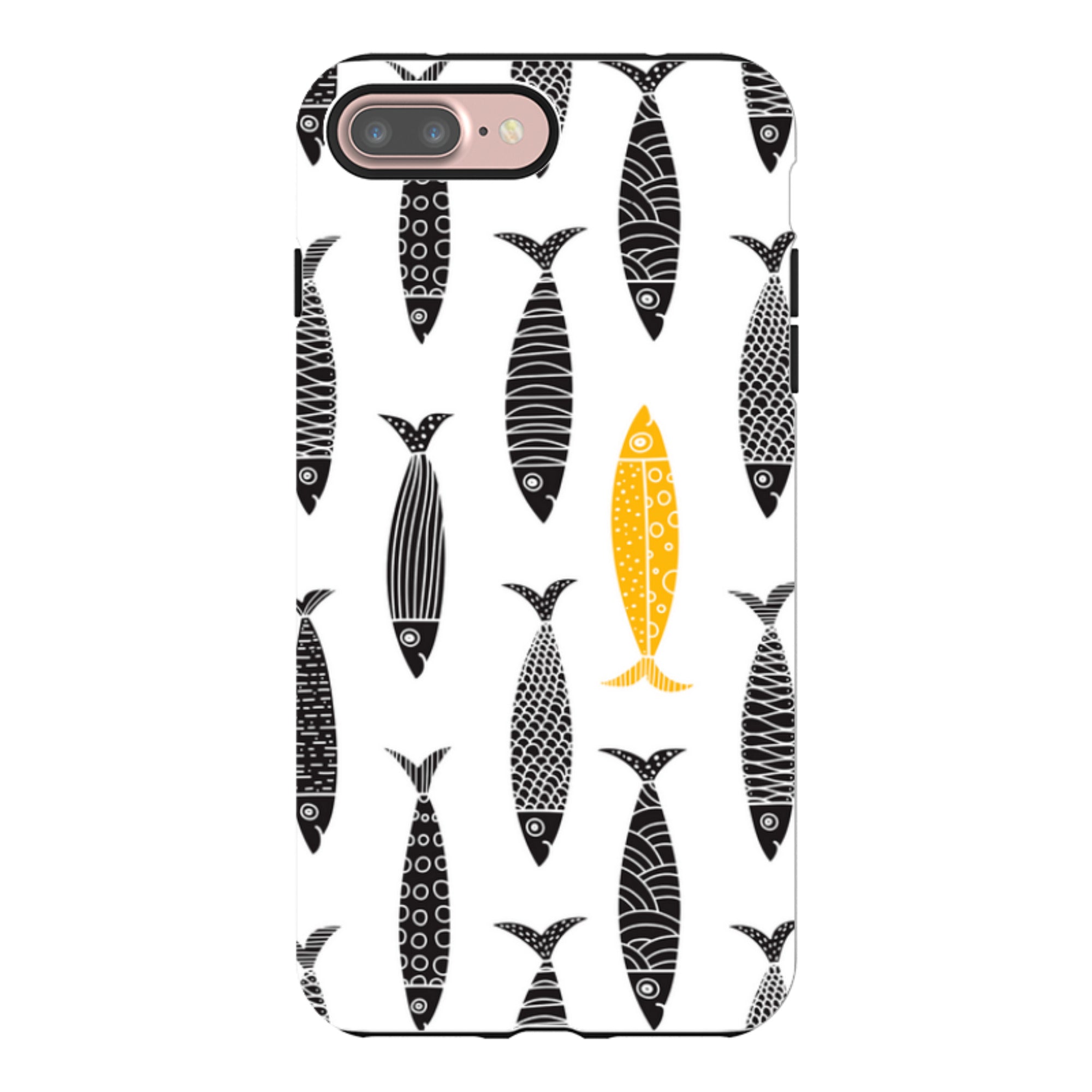 iPhone Case - Black and Gold Sardines