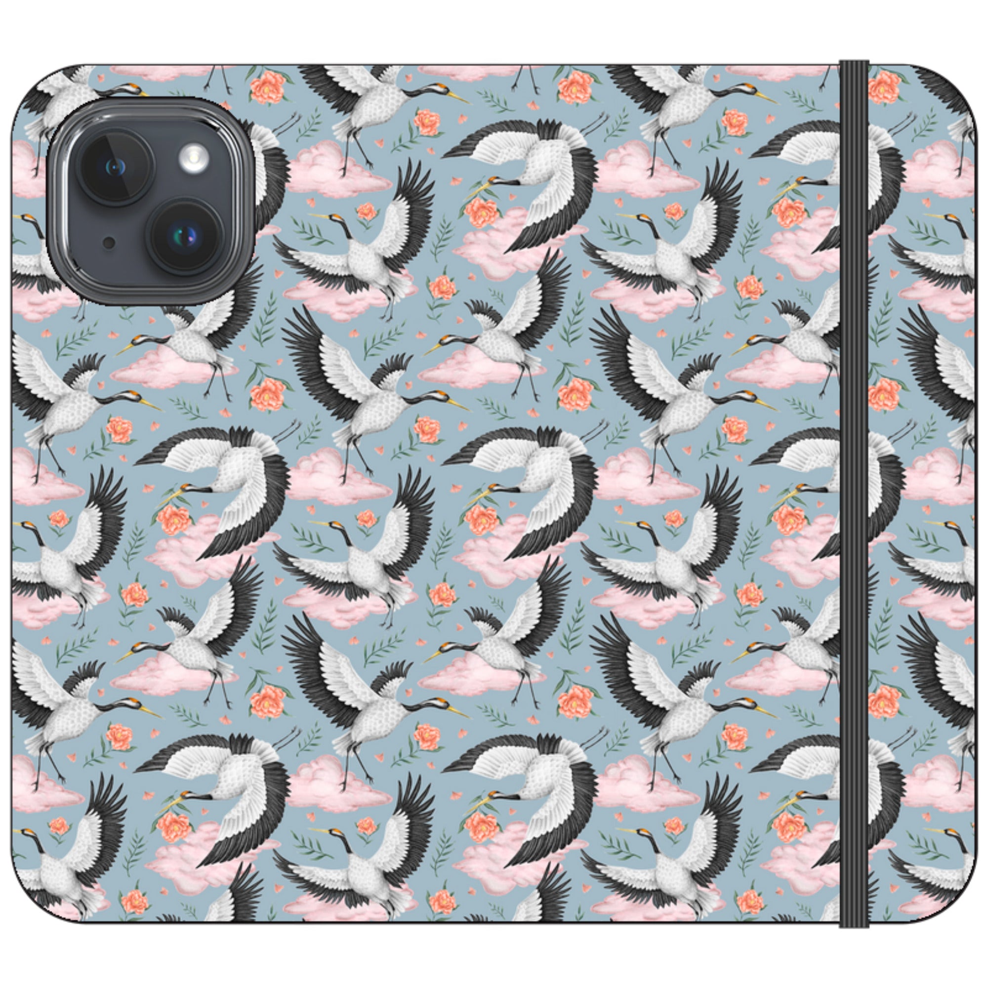 Flight of the Cranes Wallet Case By Catherine Rowe