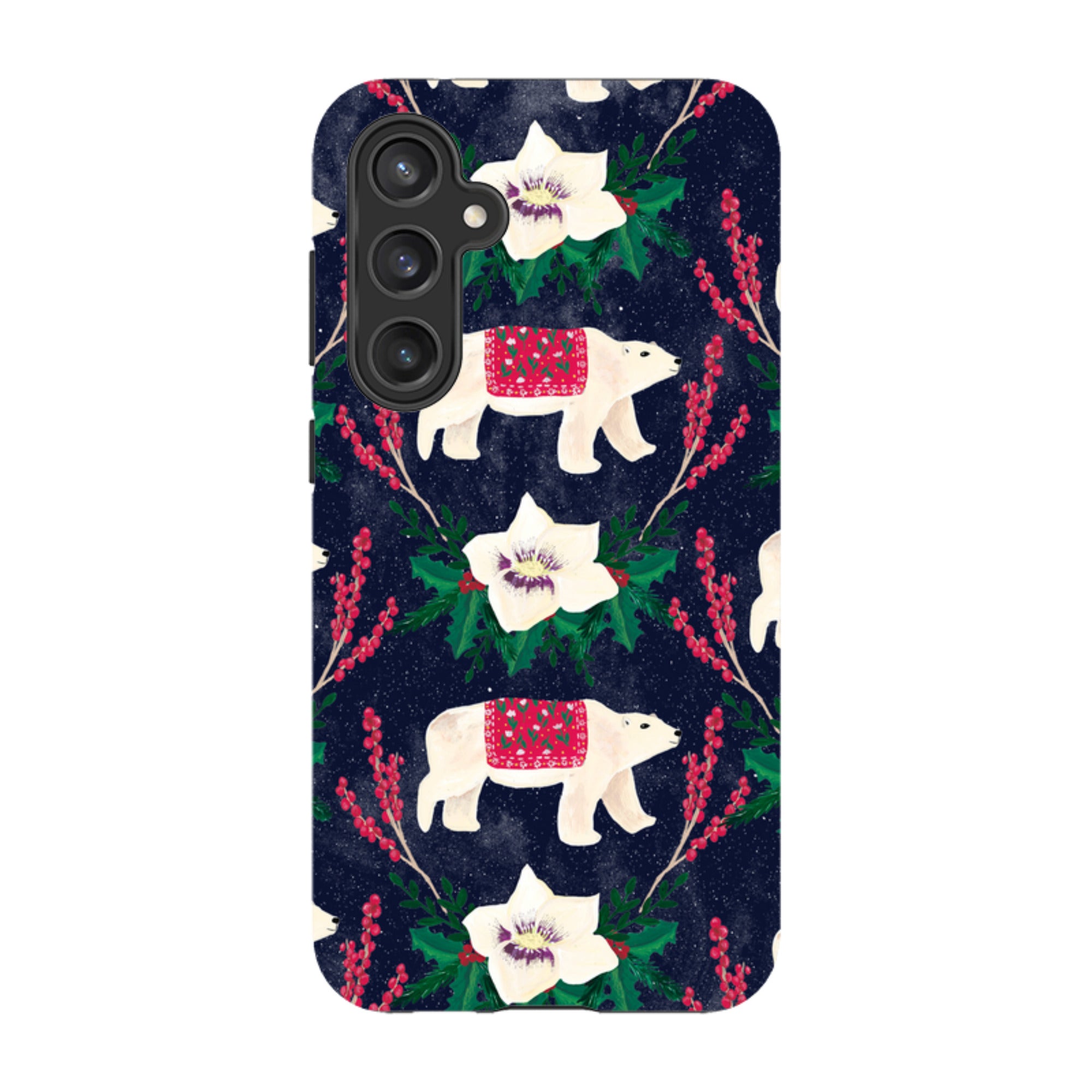 Samsung Tough Case - Midnight Polar Bears By Abby Jacobs