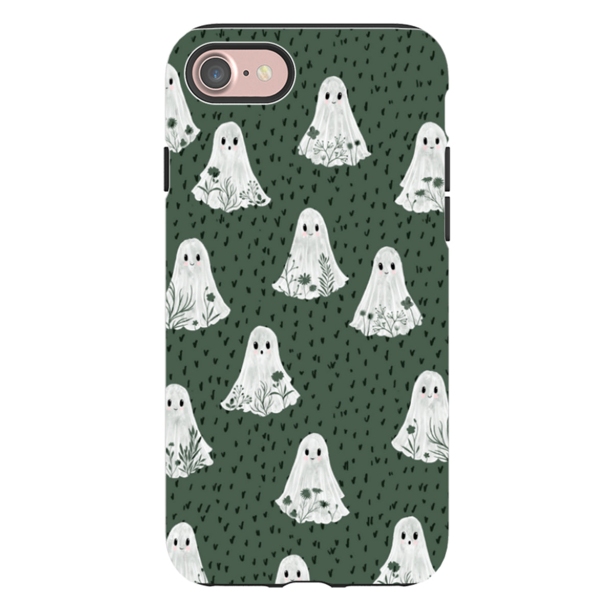 iPhone Tough Case - Floral Ghosts - Pine By Katherine Quinn