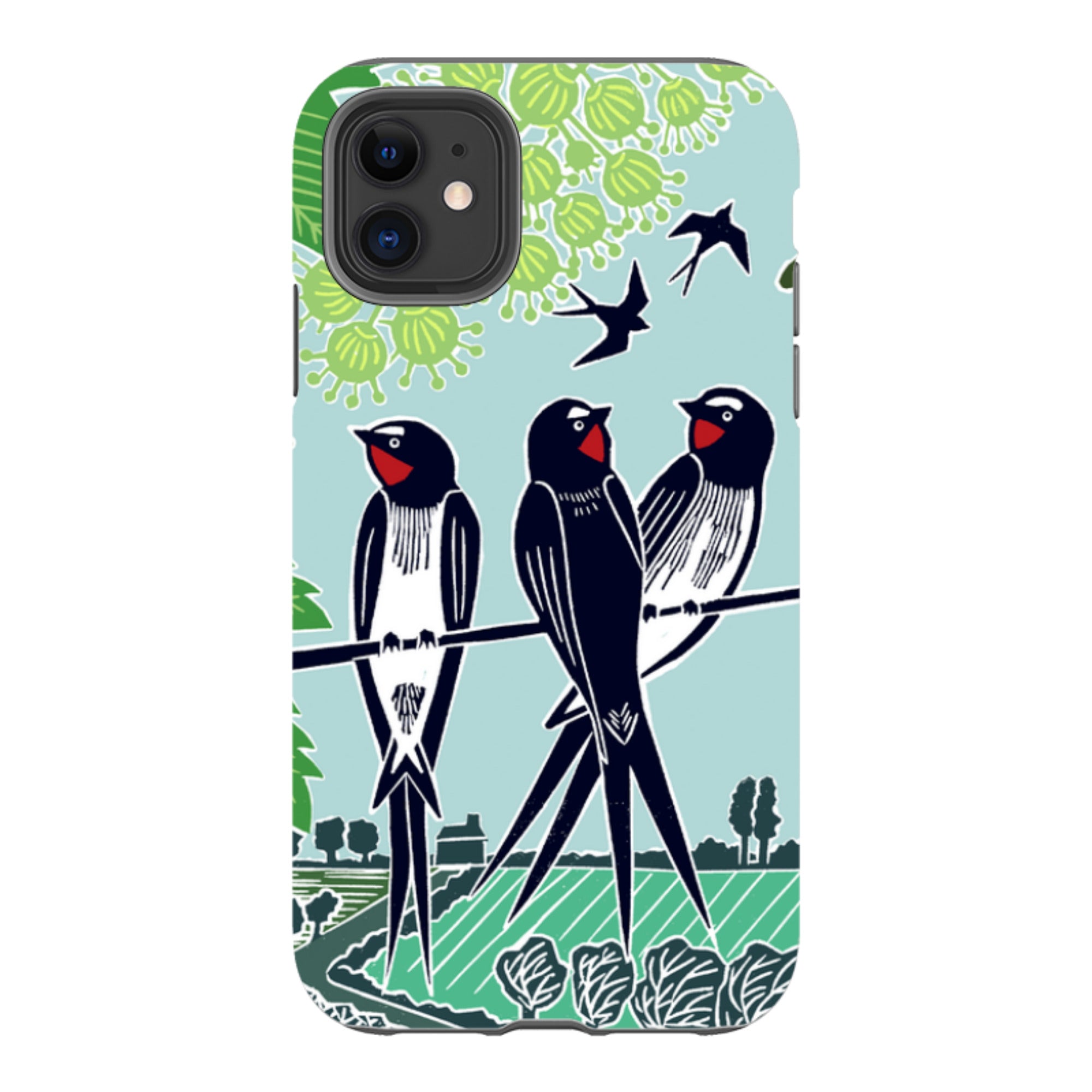 iPhone Tough Case - Swallows By Kate Heiss