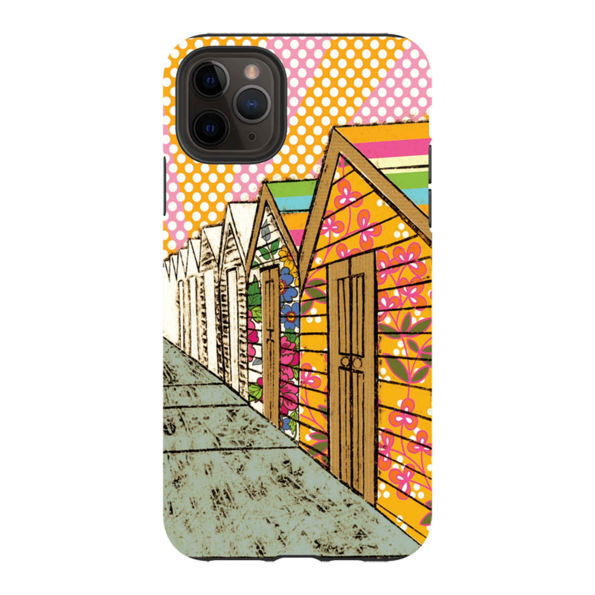 iPhone Tough Case - Beach Huts By Amelia Bowman