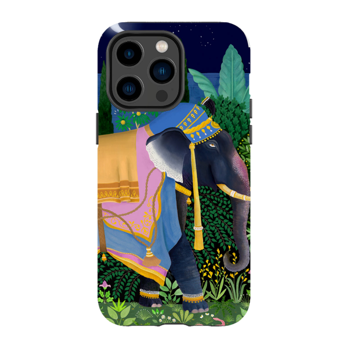 iPhone Tough Case - Indian Elephant By Bex Parkin