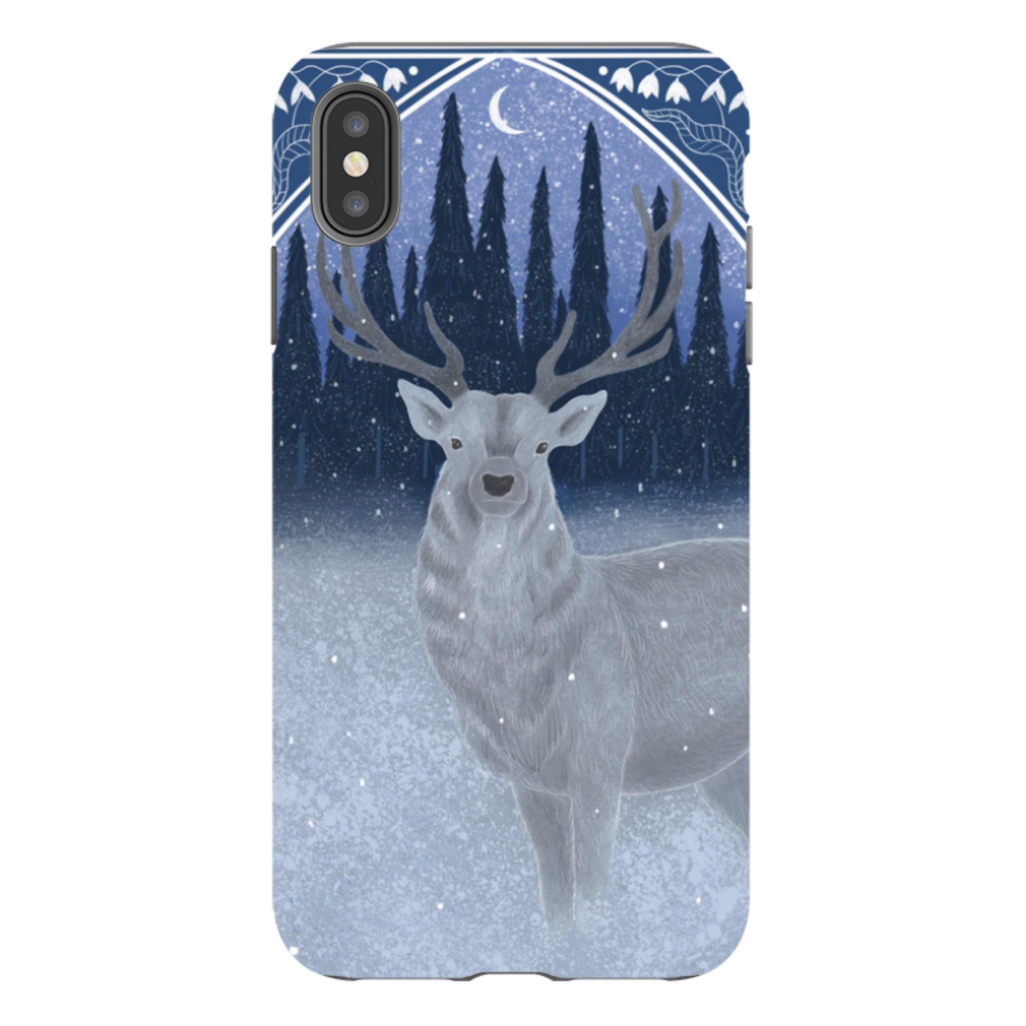 iPhone Tough Case - Winter Stag By Bex Parkin